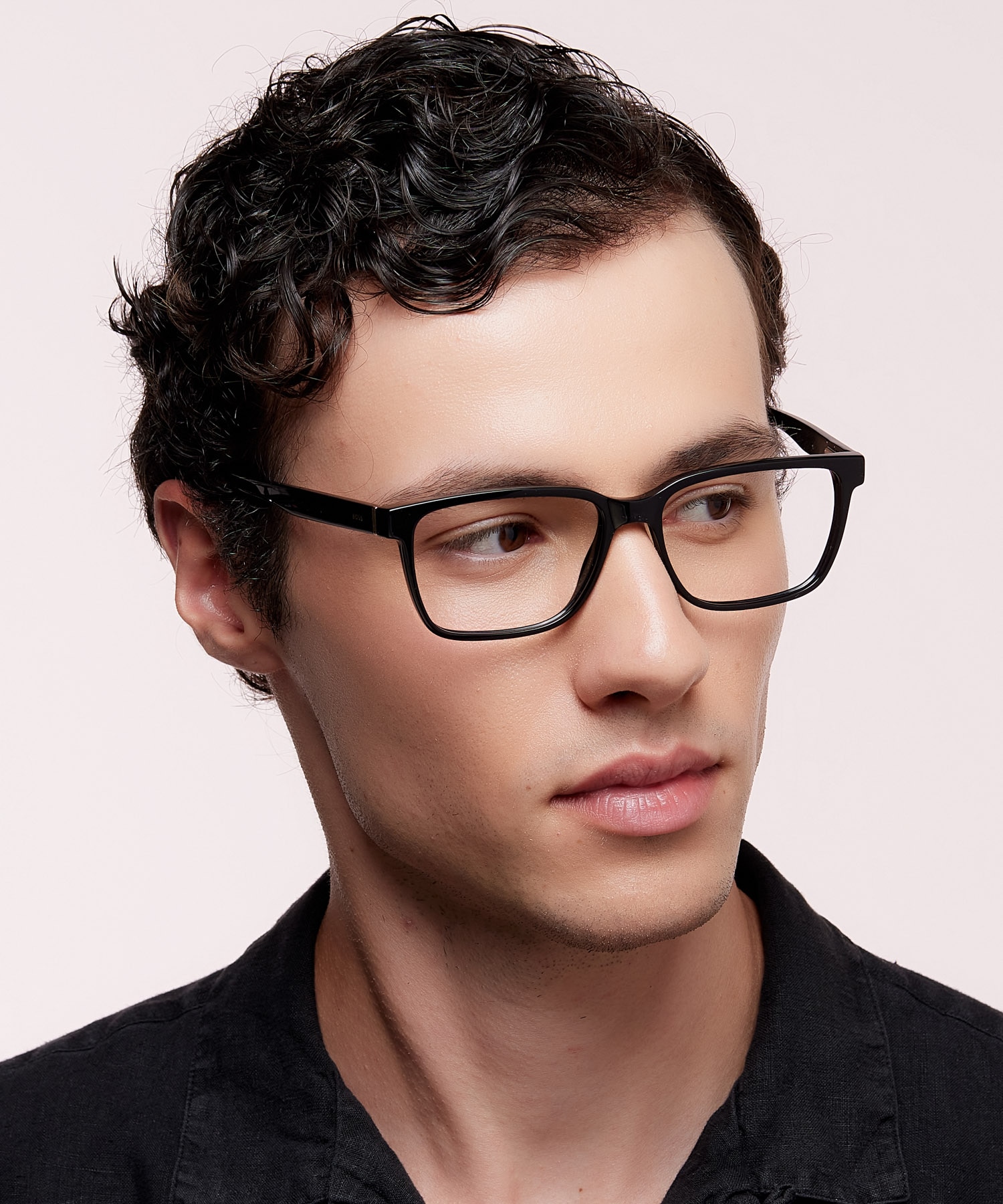 BOSS 1517 Black AcetateEyeglass Frames for Men for Glasses Direct
