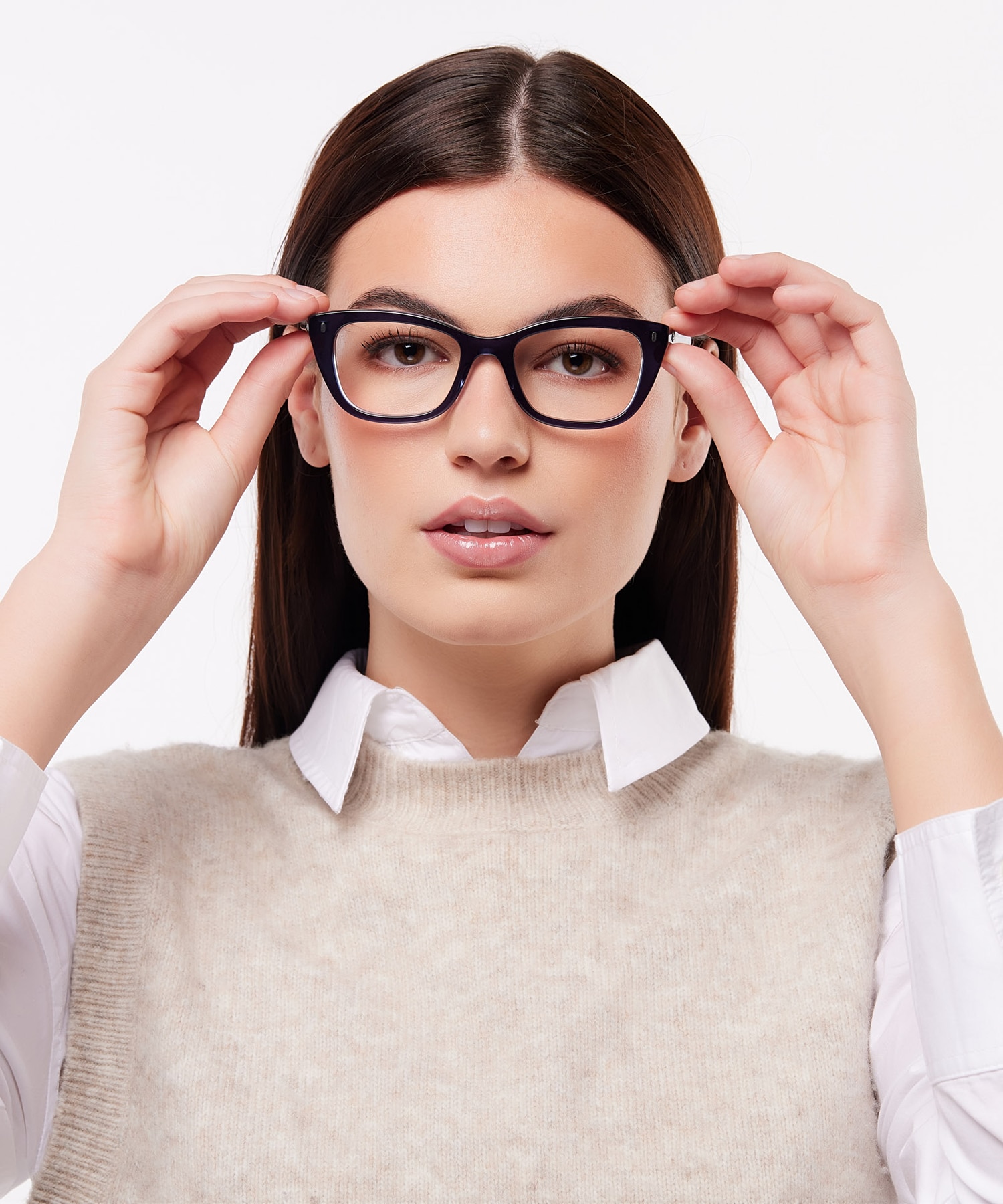 RB5433 Blue On Transparent Blue AcetateEyeglass Frames for Women for Glasses Direct