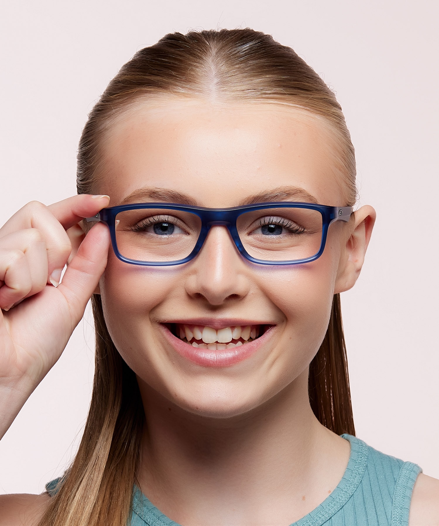 Plank 2.0 Matte Translucent Blue PlasticSunglass Frames for Women for Glasses Direct