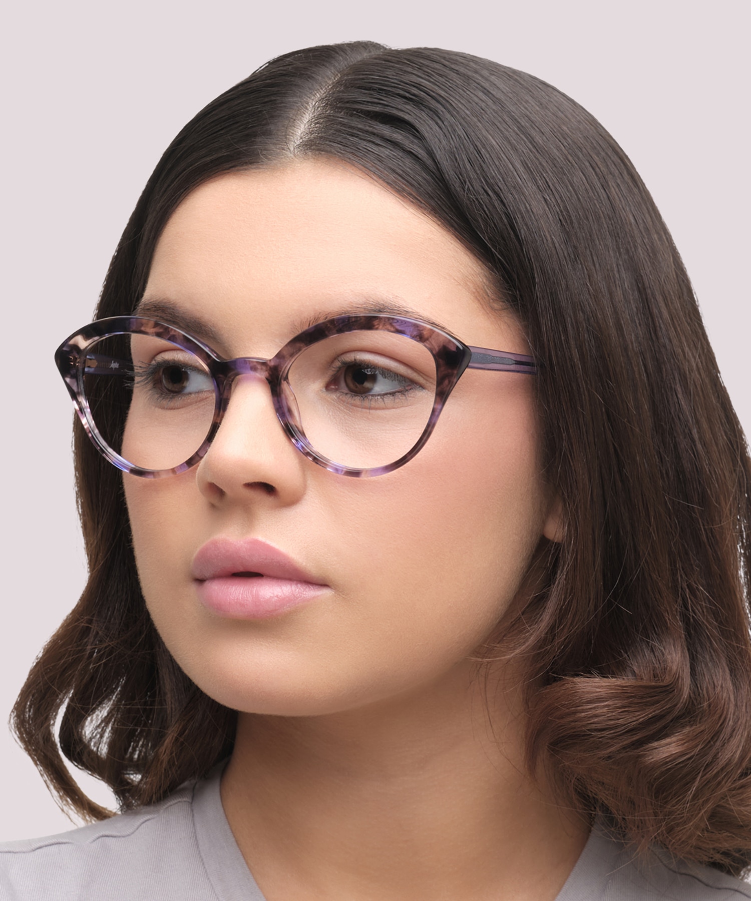 Harley Purple Havana AcetateEyeglass Frames for Women for Glasses Direct