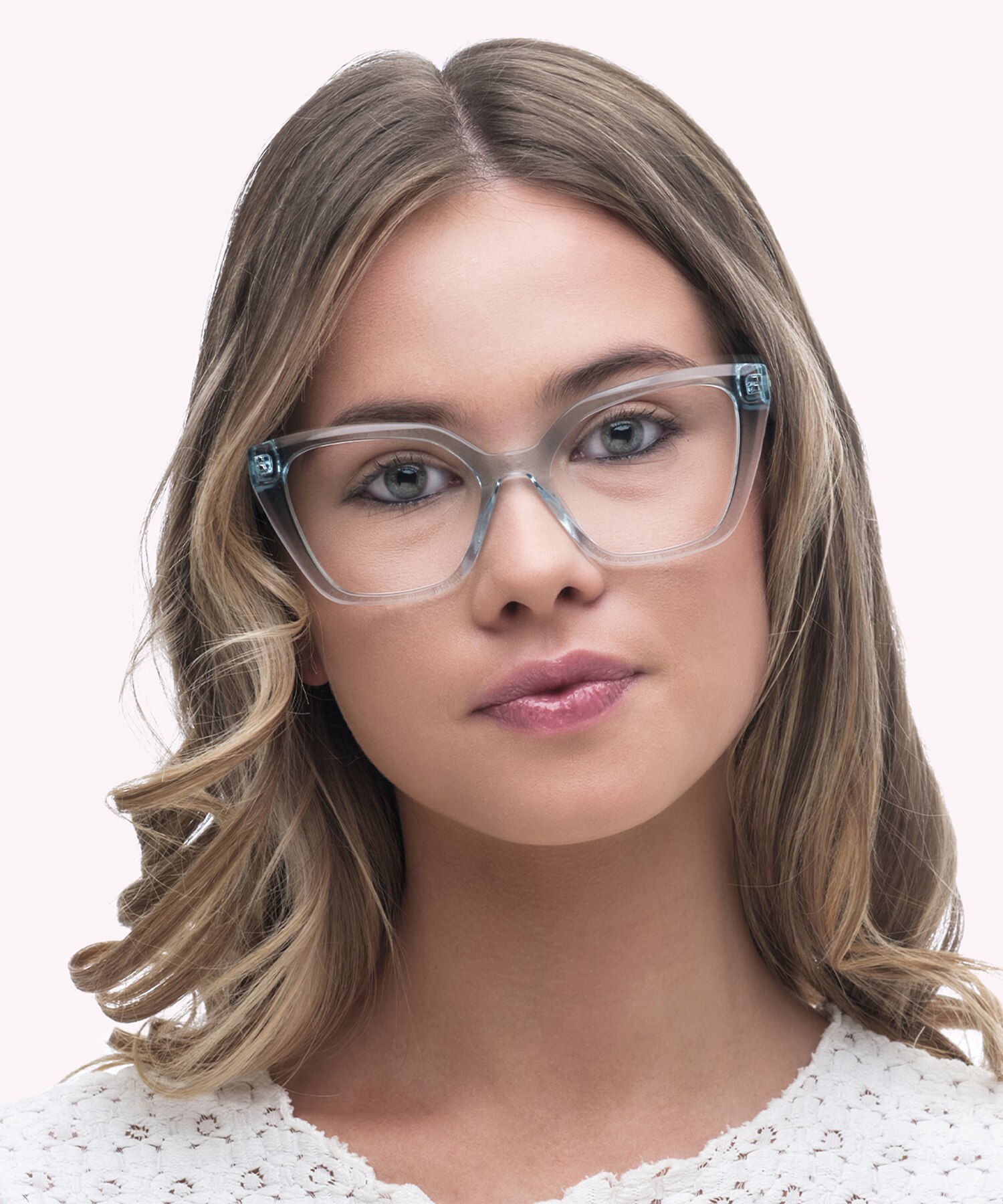 Helen Crystal Light Green AcetateEyeglass Frames for Women for Glasses Direct