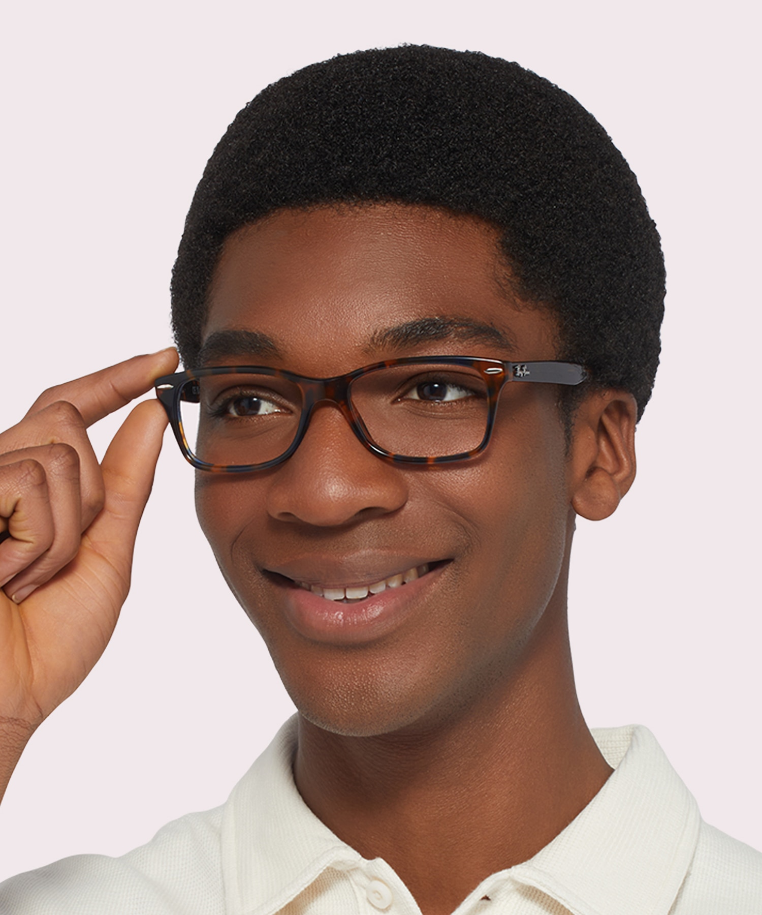 RB5428 Optics Yellow & Blue Havana AcetateEyeglass Frames for Men for Glasses Direct