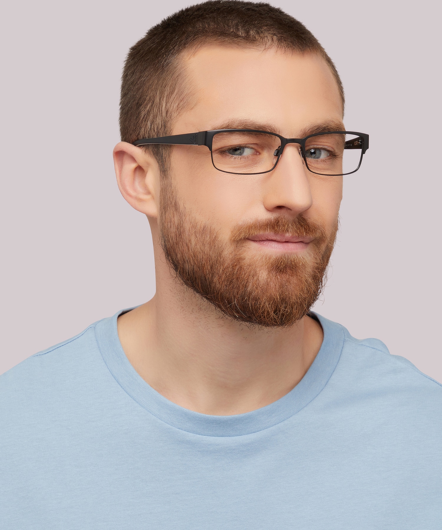 EA1036 Matte Black MetalSunglass Frames for Men for Glasses Direct