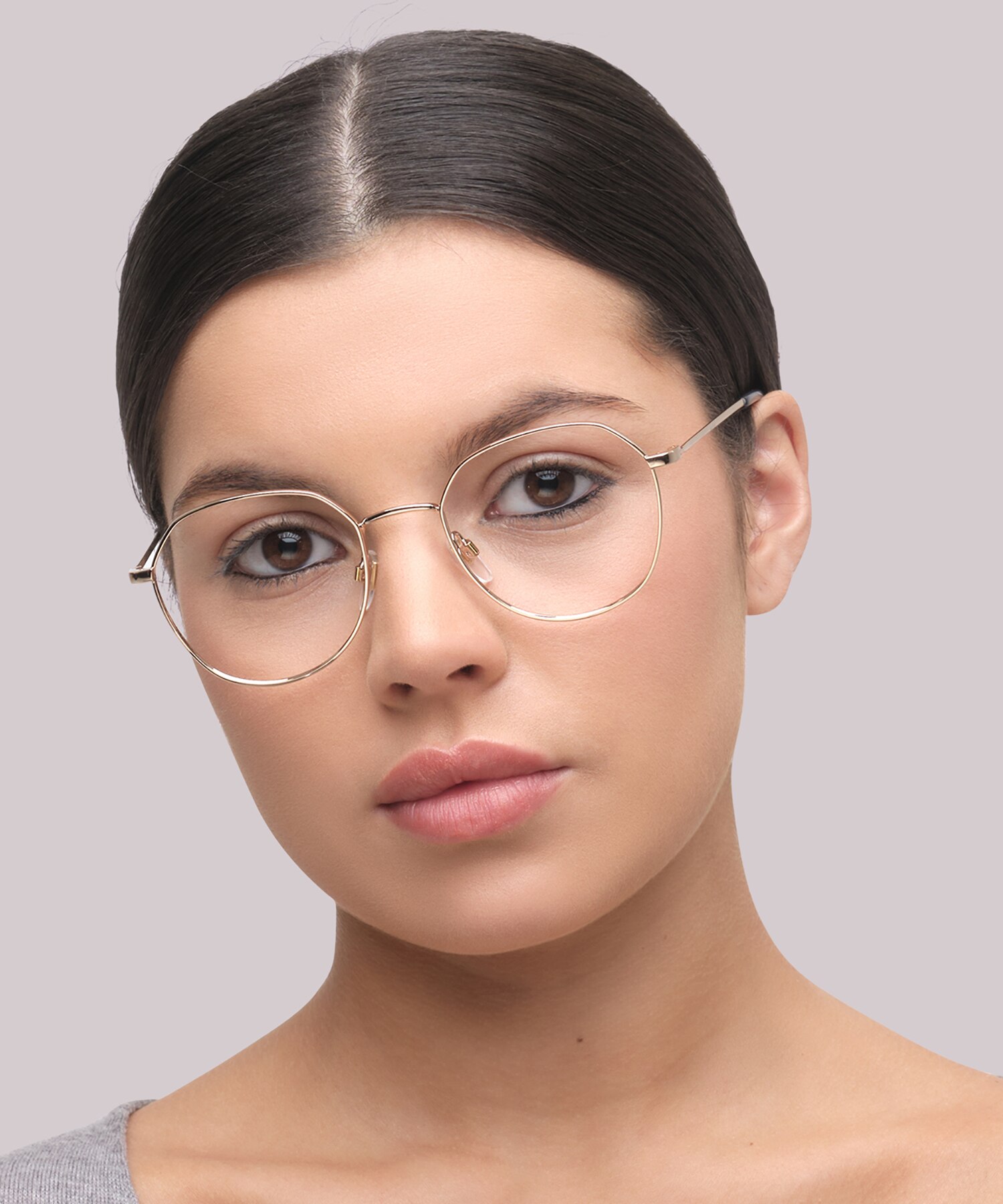 LV 1014 Gold MetalEyeglass Frames for Women for Glasses Direct