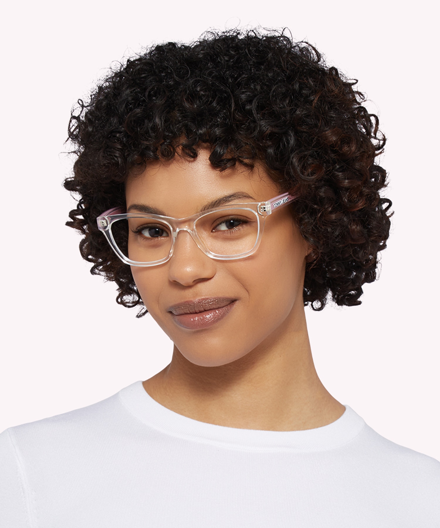 TJ 0080 Clear PlasticEyeglass Frames for Women for Glasses Direct