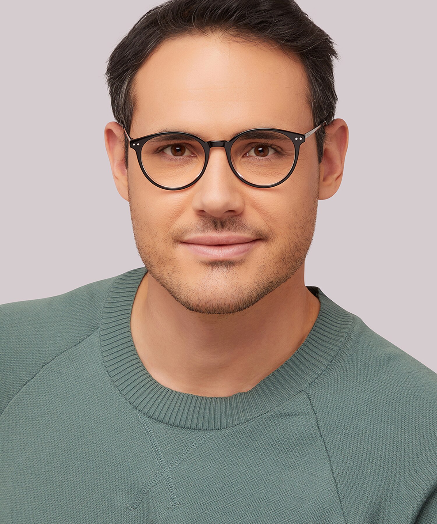 Fitzroy BN Black MetalEyeglass Frames for Men for Glasses Direct