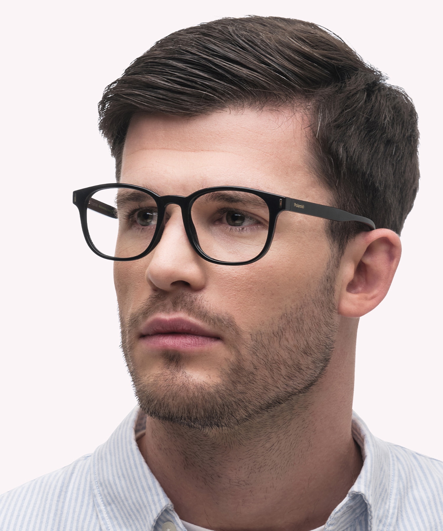 PLD D453 Black PlasticEyeglass Frames for Men for Glasses Direct