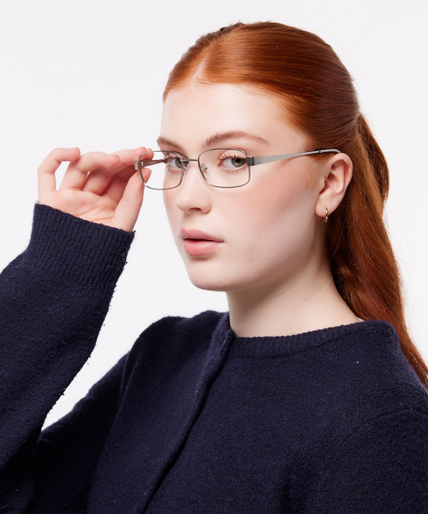 Karl Matte Light Grey MetalEyeglass Frames for Women for Glasses Direct