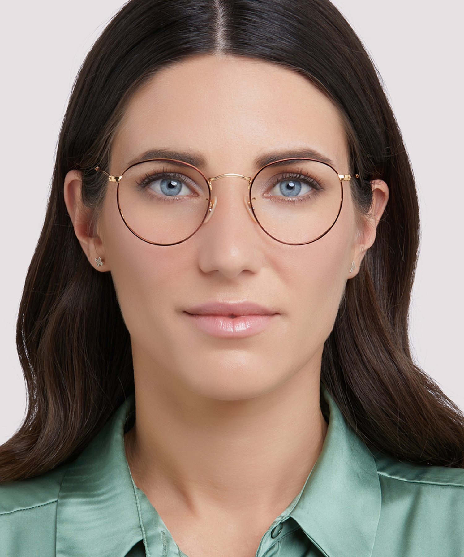 RB3447V Havana On Gold MetalSunglass Frames for Women for Glasses Direct