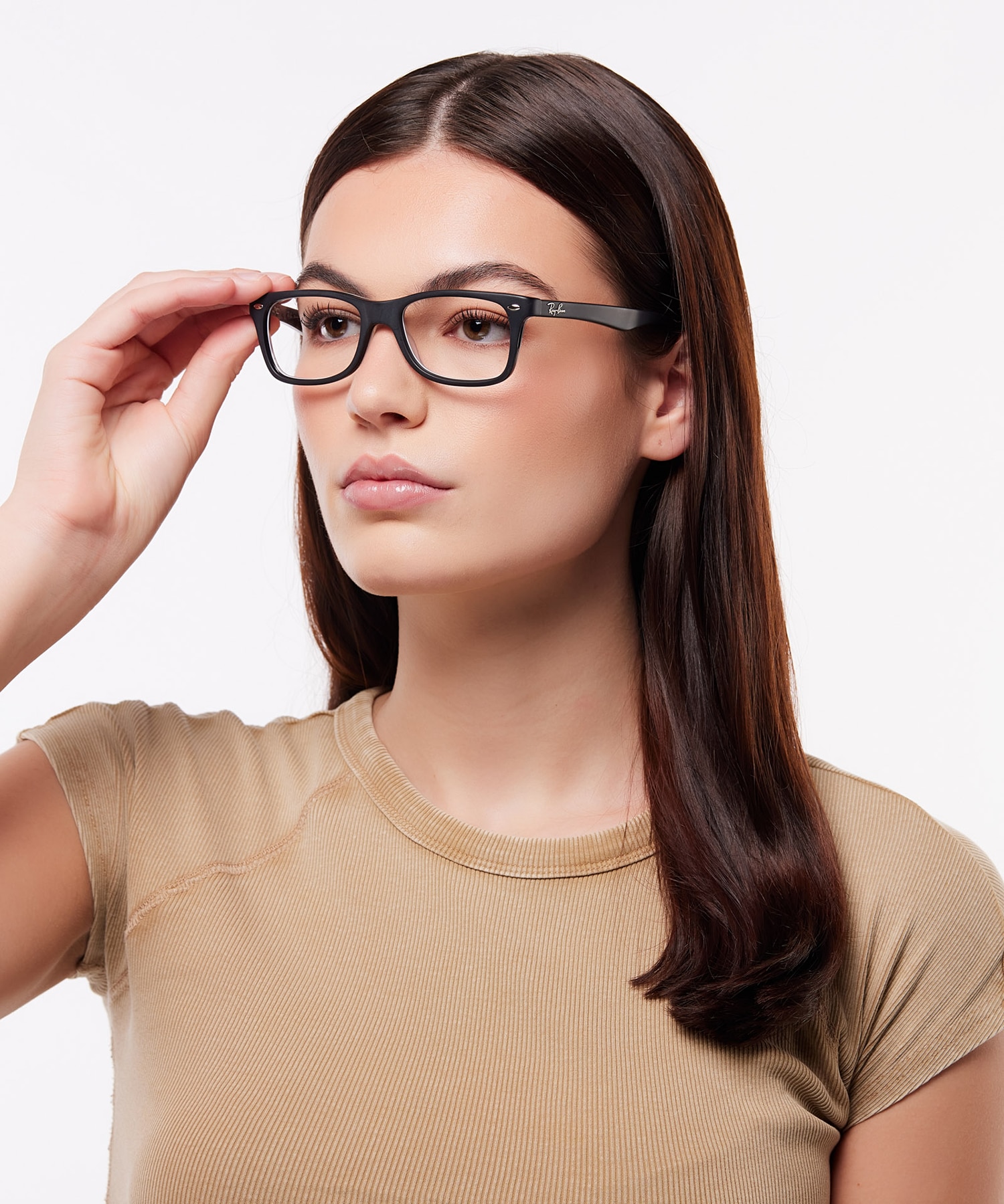 RB5228 Optics Black AcetateEyeglass Frames for Women for Glasses Direct