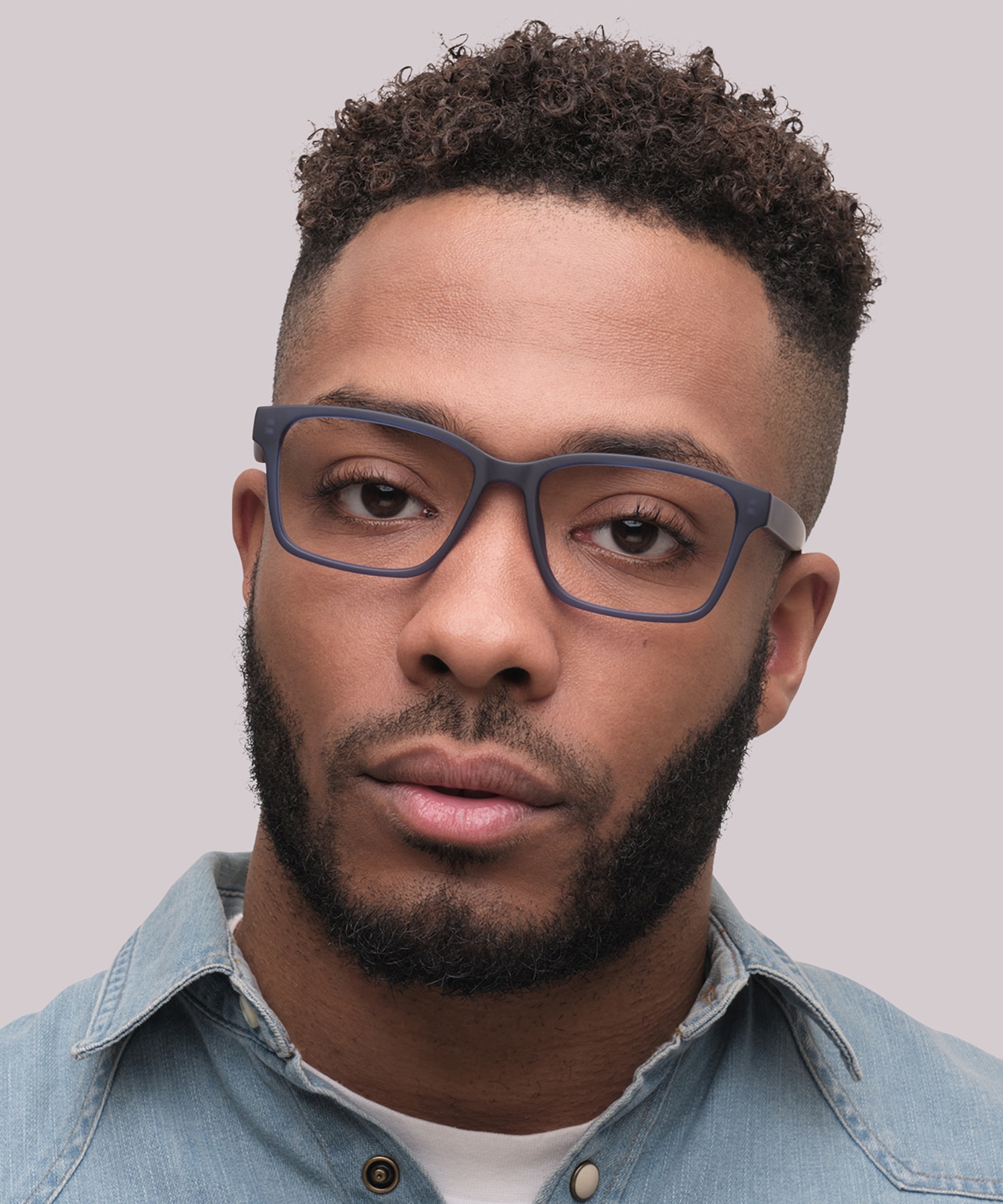 Harry Crystal Blue PlasticEyeglass Frames for Men for Glasses Direct