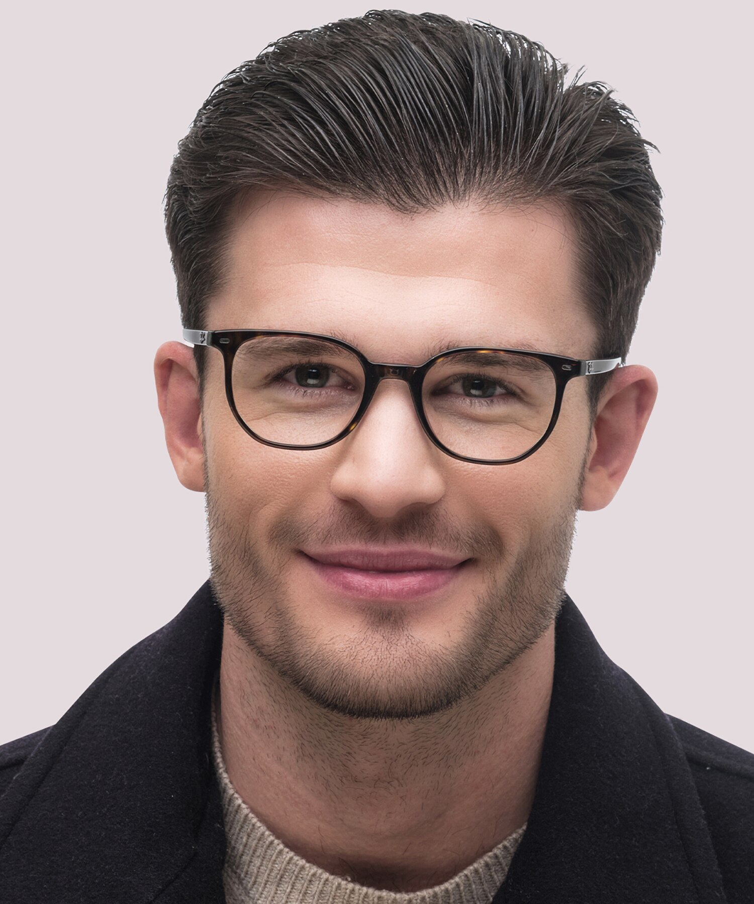 RB5397 Havana On Transparent Green AcetateEyeglass Frames for Men for Glasses Direct