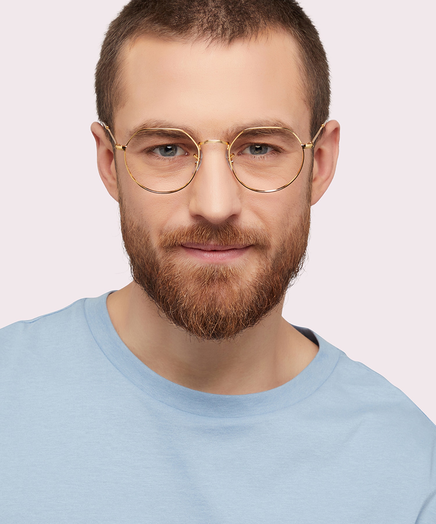 Jack Optics Gold MetalEyeglass Frames for Men for Glasses Direct