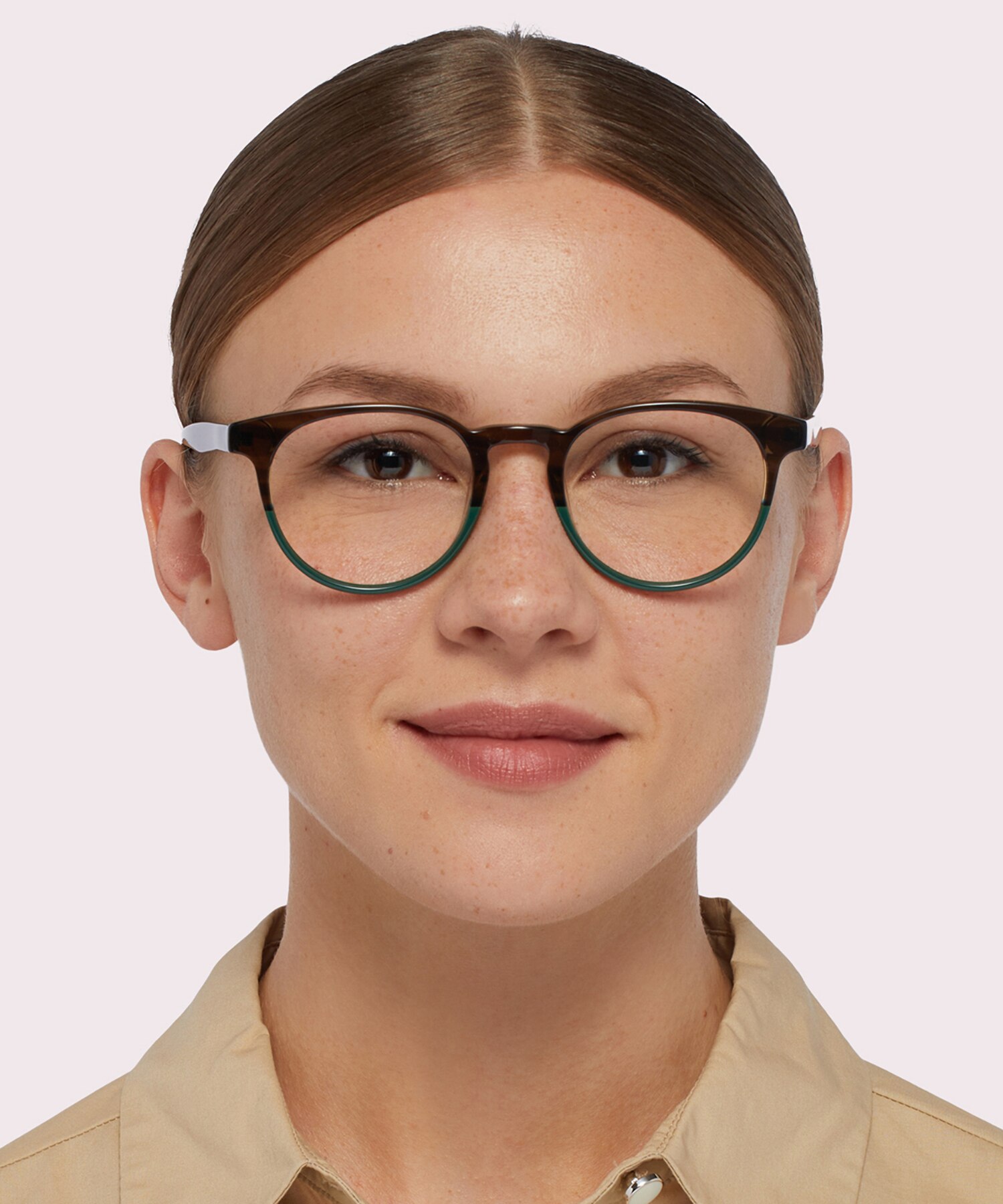 ZEROSEVEN Green AcetateEyeglass Frames for Women for Glasses Direct