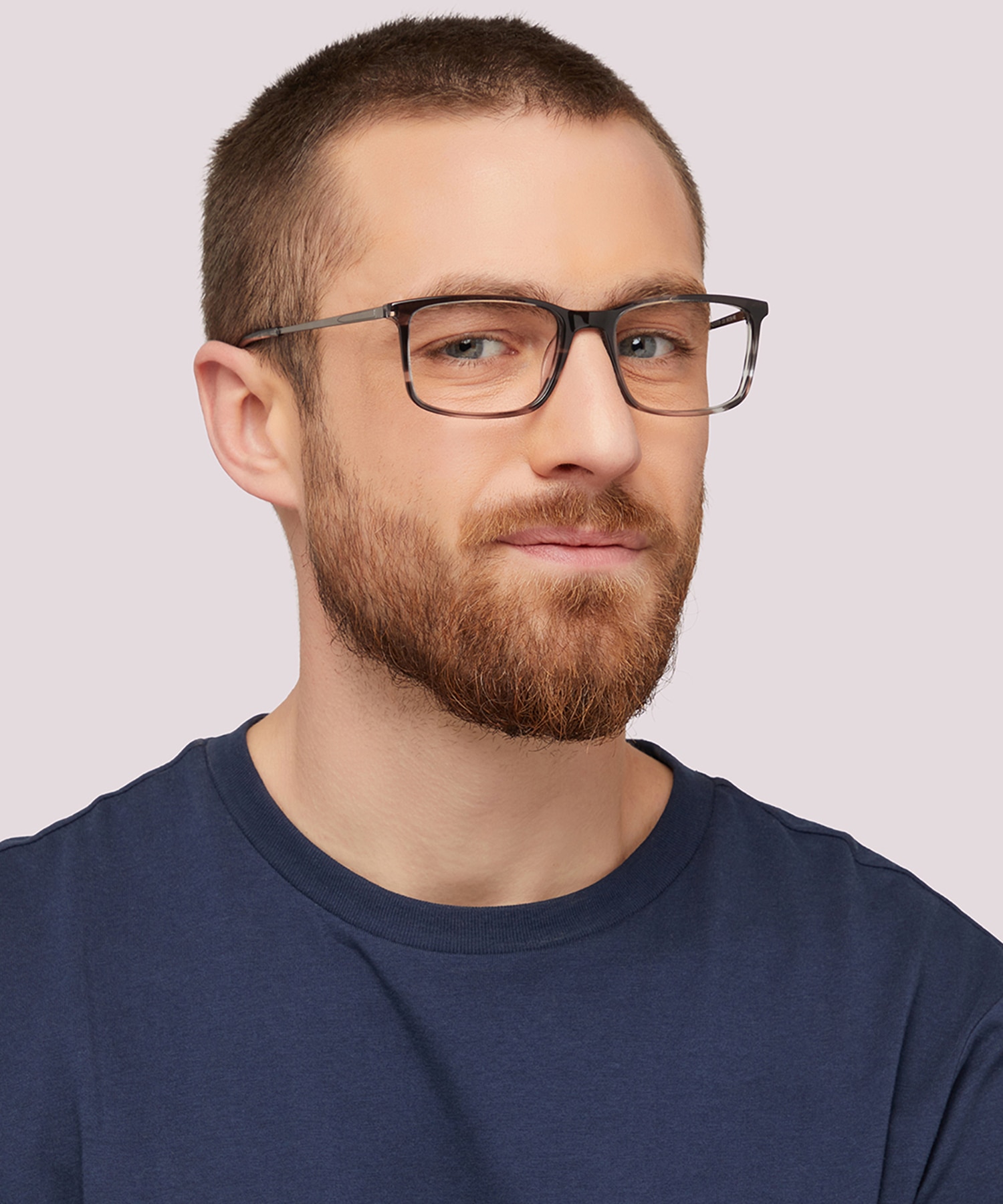 Chester BN Grey MetalEyeglass Frames for Men for Glasses Direct