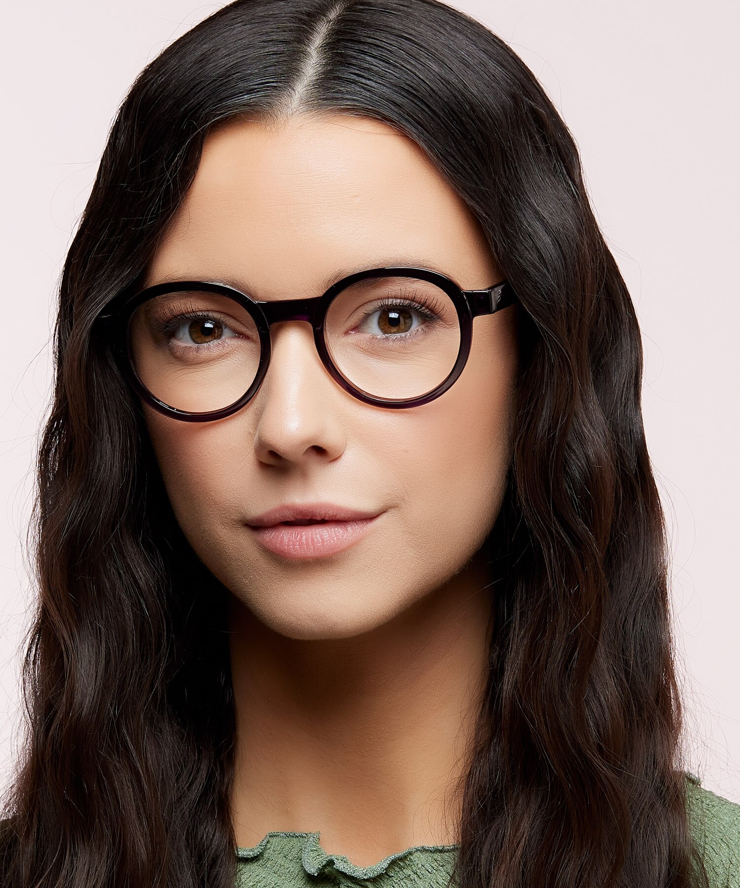 Joby Crystal Blue & Crystal Grey PlasticEyeglass Frames for Women for Glasses Direct
