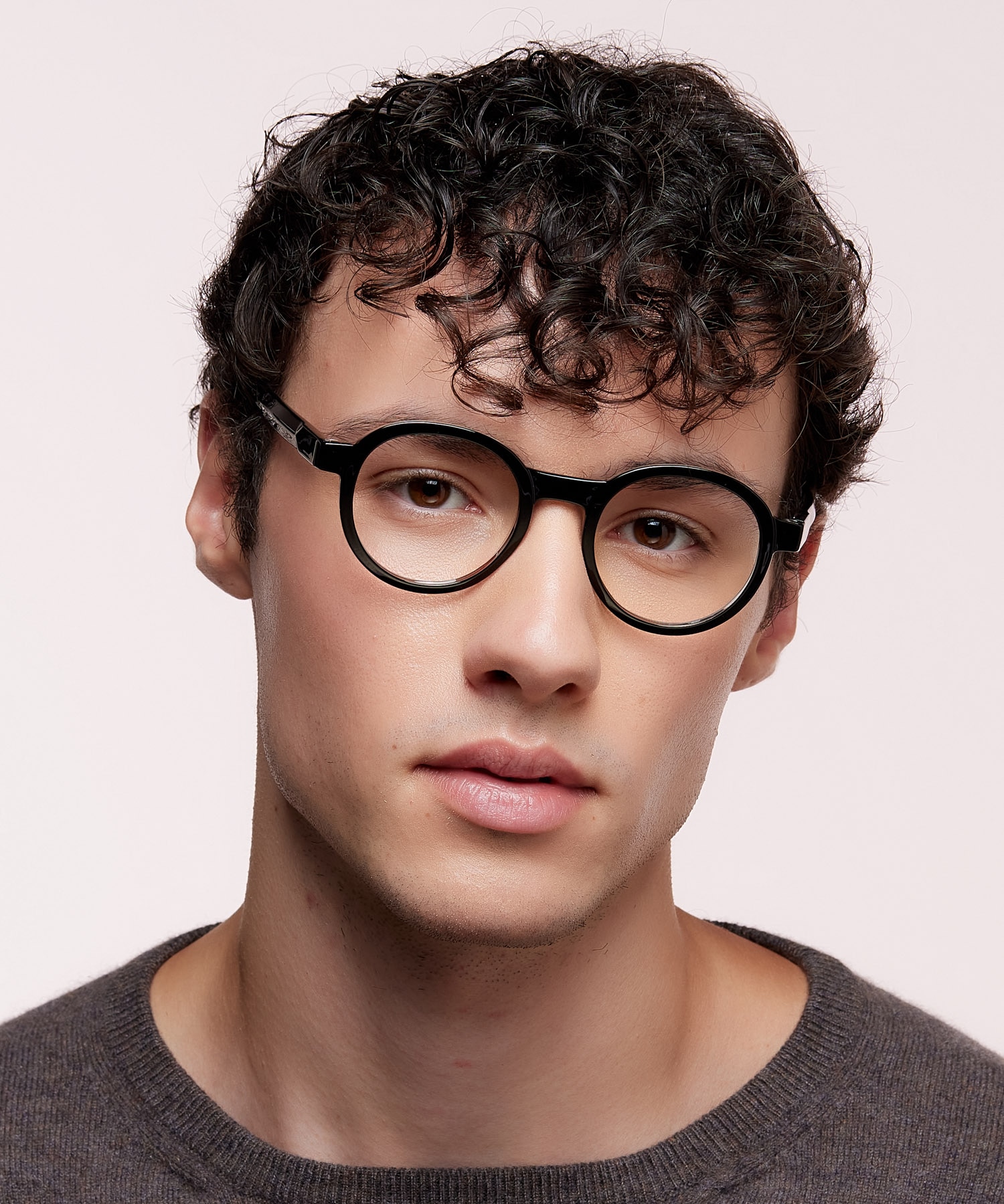 Joby Black & Crystal PlasticEyeglass Frames for Men for Glasses Direct