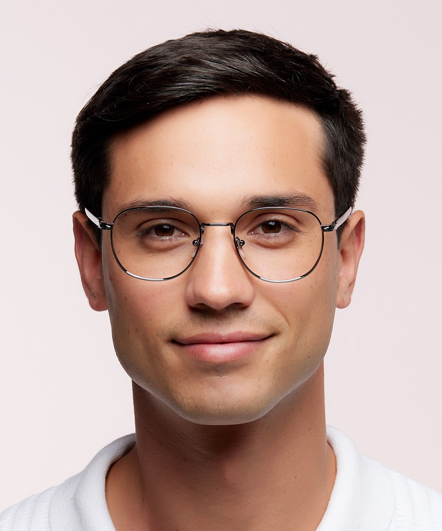 PO1007V Gunmetal MetalEyeglass Frames for Men for Glasses Direct