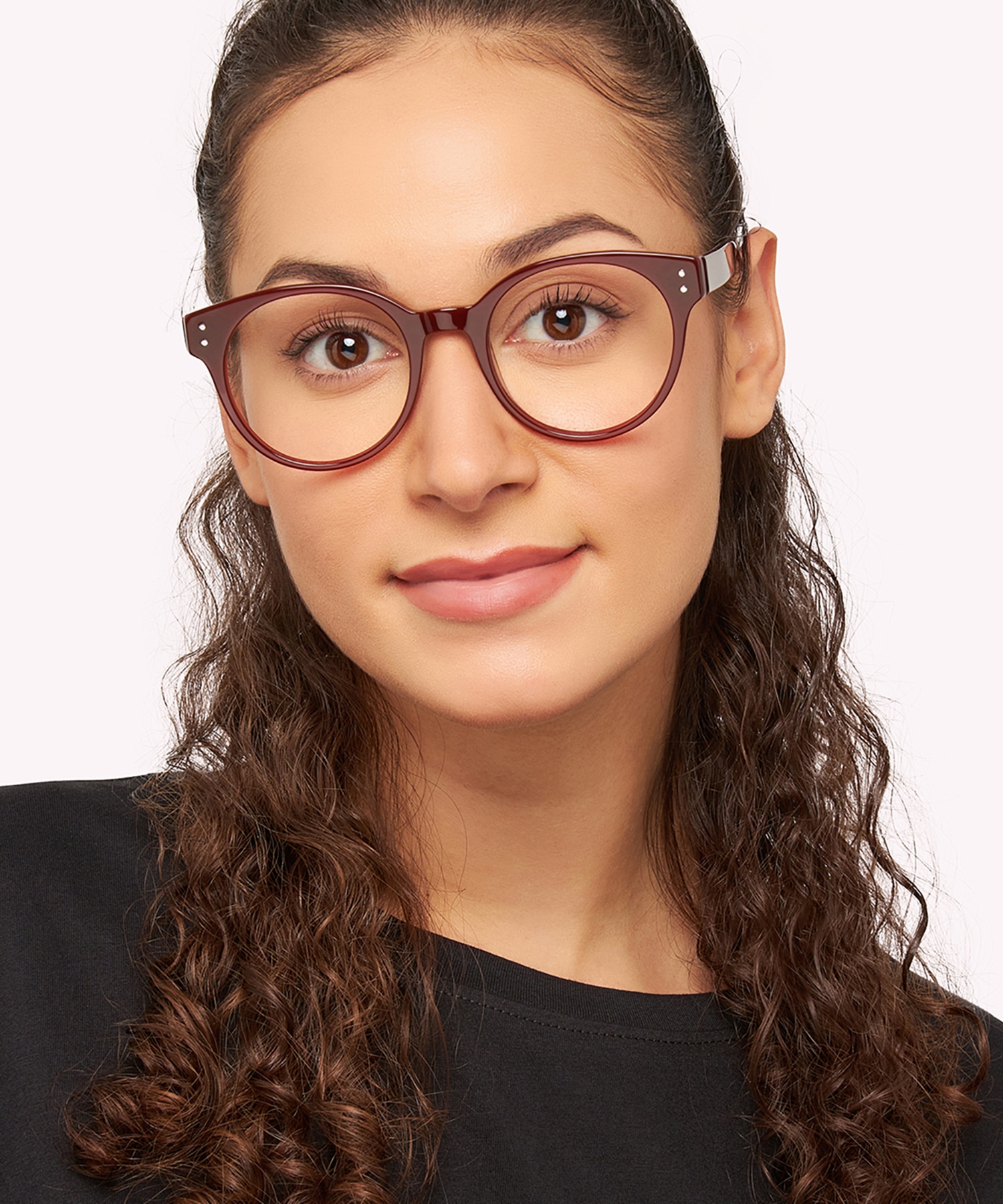 Emelia Solid Brown AcetateEyeglass Frames for Women for Glasses Direct