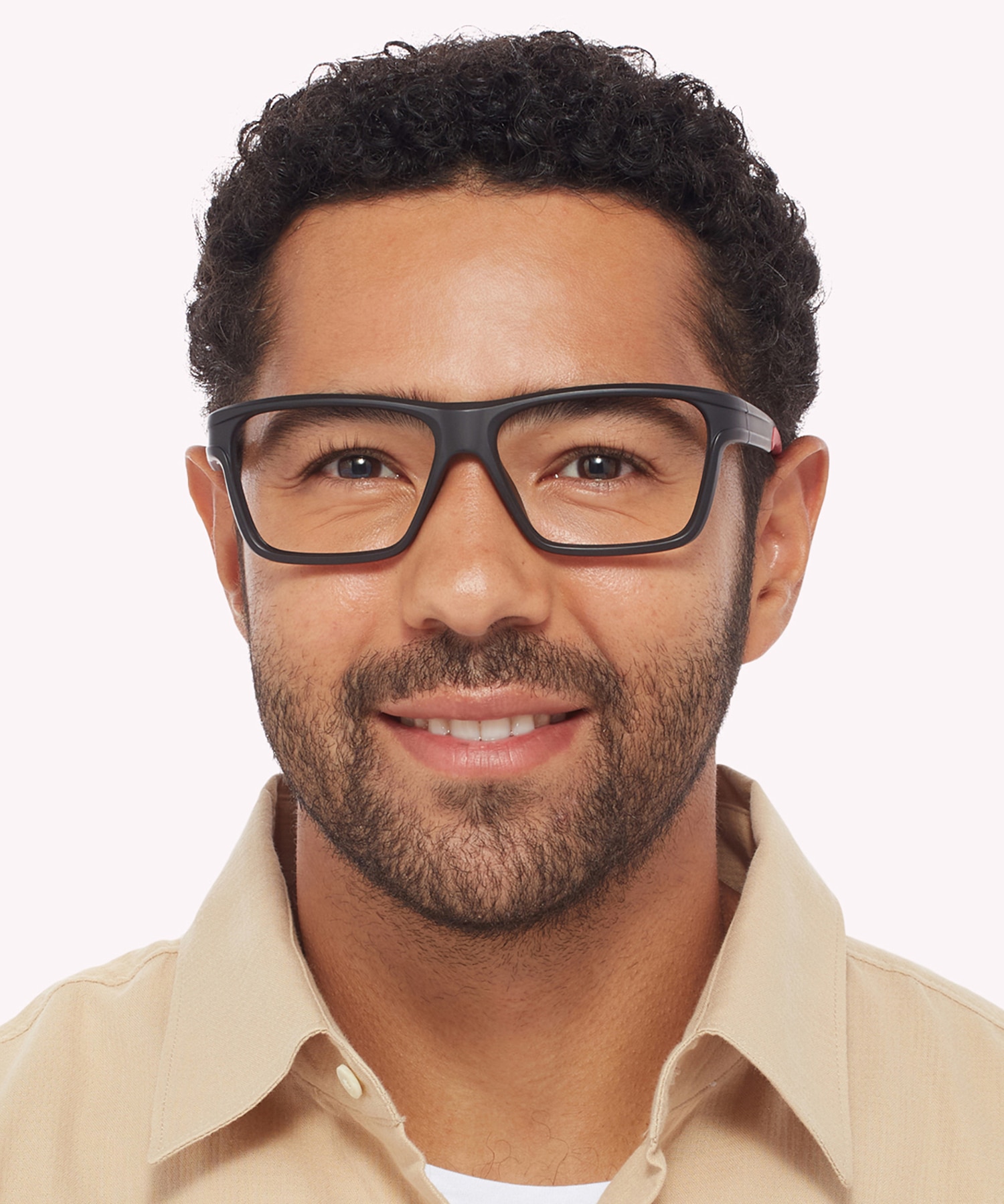 Performer Matte Black Red PlasticSunglass Frames for Men for Glasses Direct