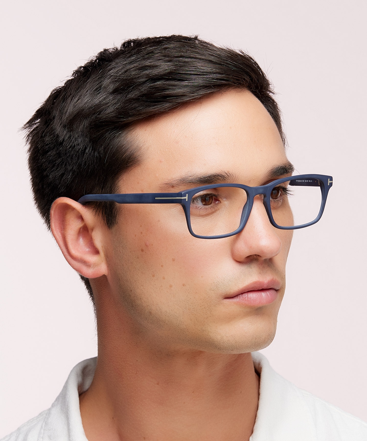 FT5938-B Blue Matte AcetateEyeglass Frames for Men for Glasses Direct
