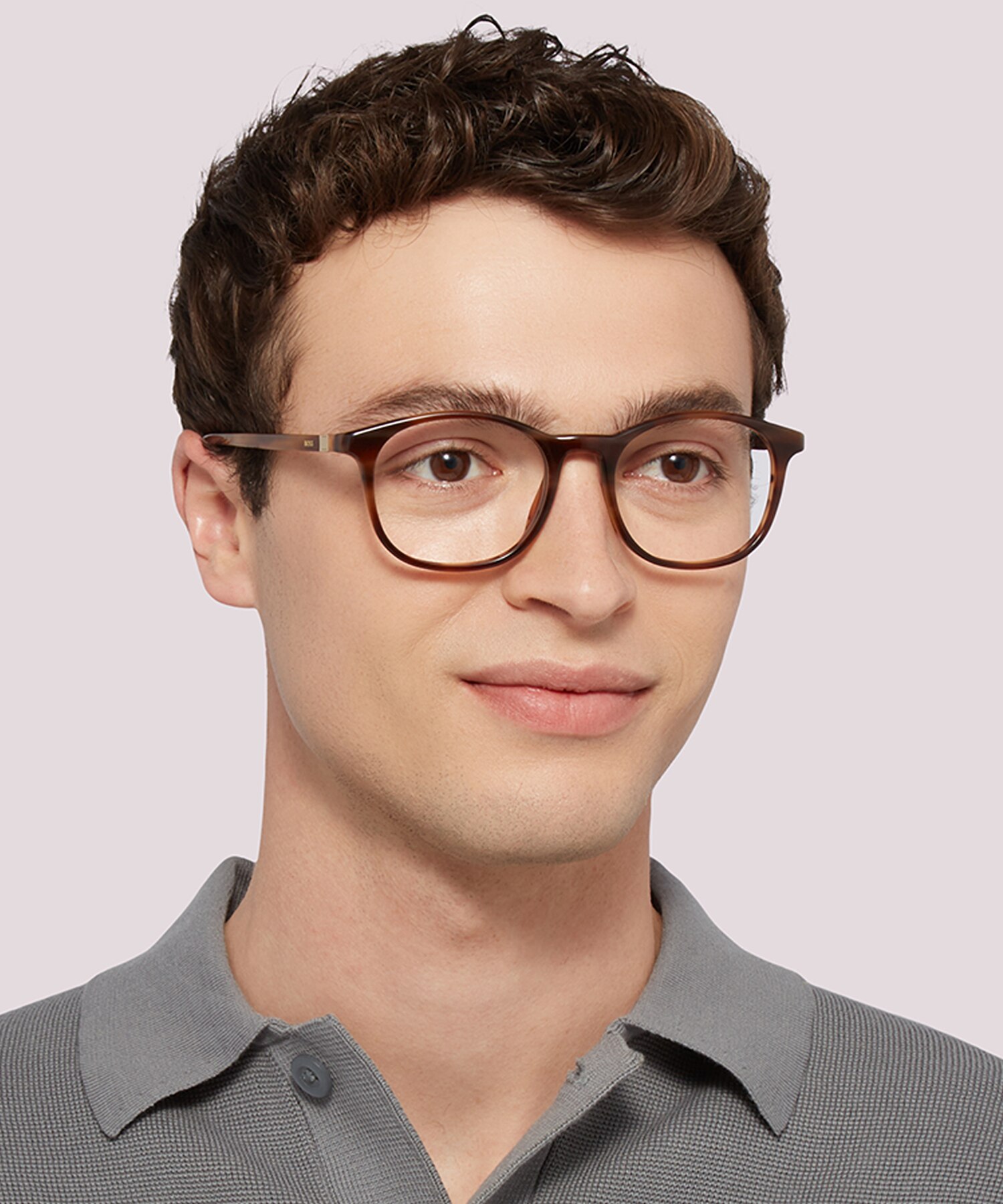 BOSS 1437 Tortoise AcetateEyeglass Frames for Men for Glasses Direct