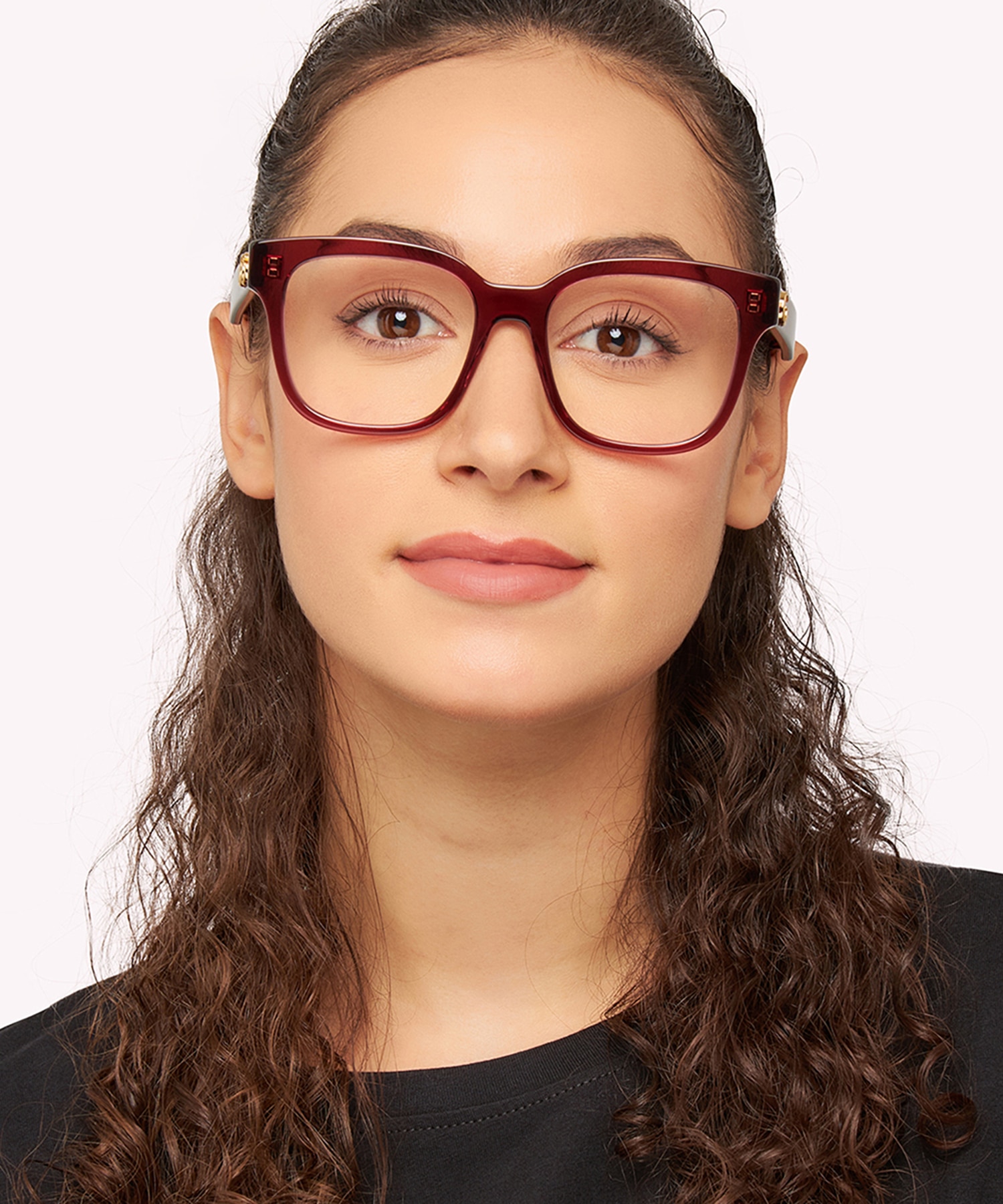 GG0958O Burgundy AcetateEyeglass Frames for Women for Glasses Direct