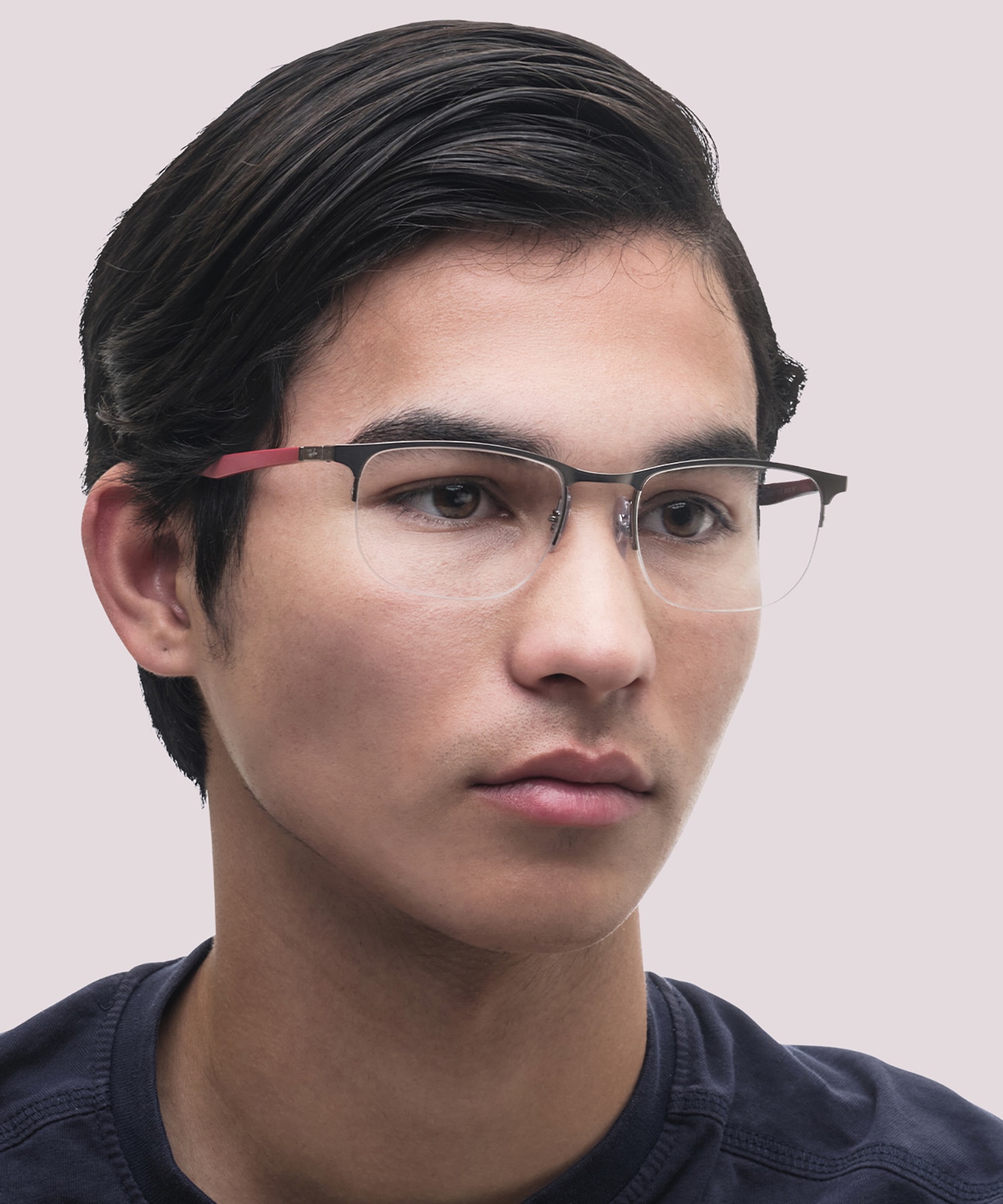 RB6513 Optics Gunmetal MetalEyeglass Frames for Men for Glasses Direct