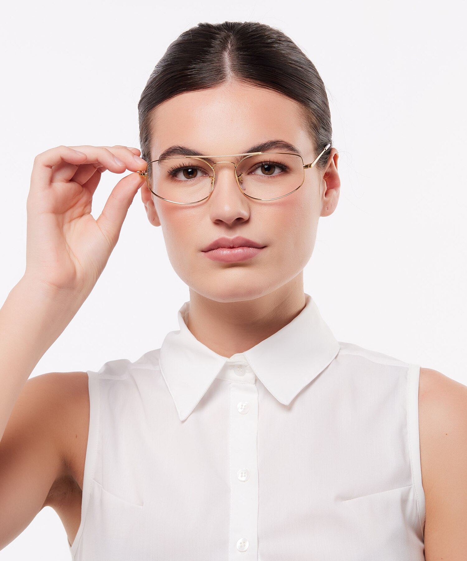 Explorer V Optics Legend Gold MetalEyeglass Frames for Women for Glasses Direct