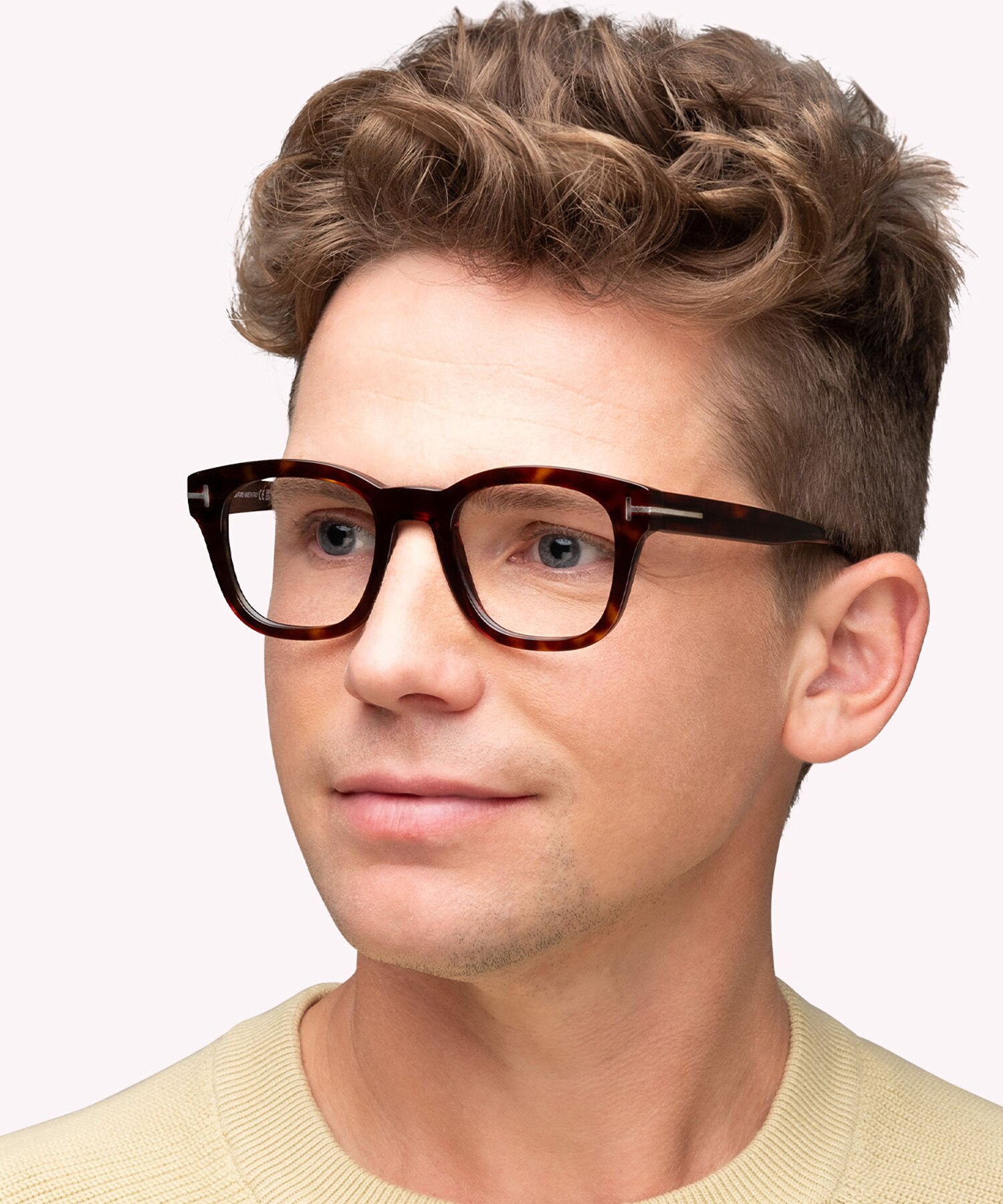 FT5542-B Tortoise AcetateEyeglass Frames for Men for Glasses Direct
