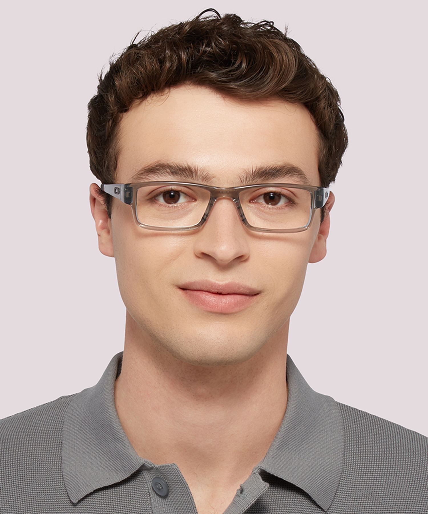 Airdrop™ Grey Shadow PlasticEyeglass Frames for Men for Glasses Direct