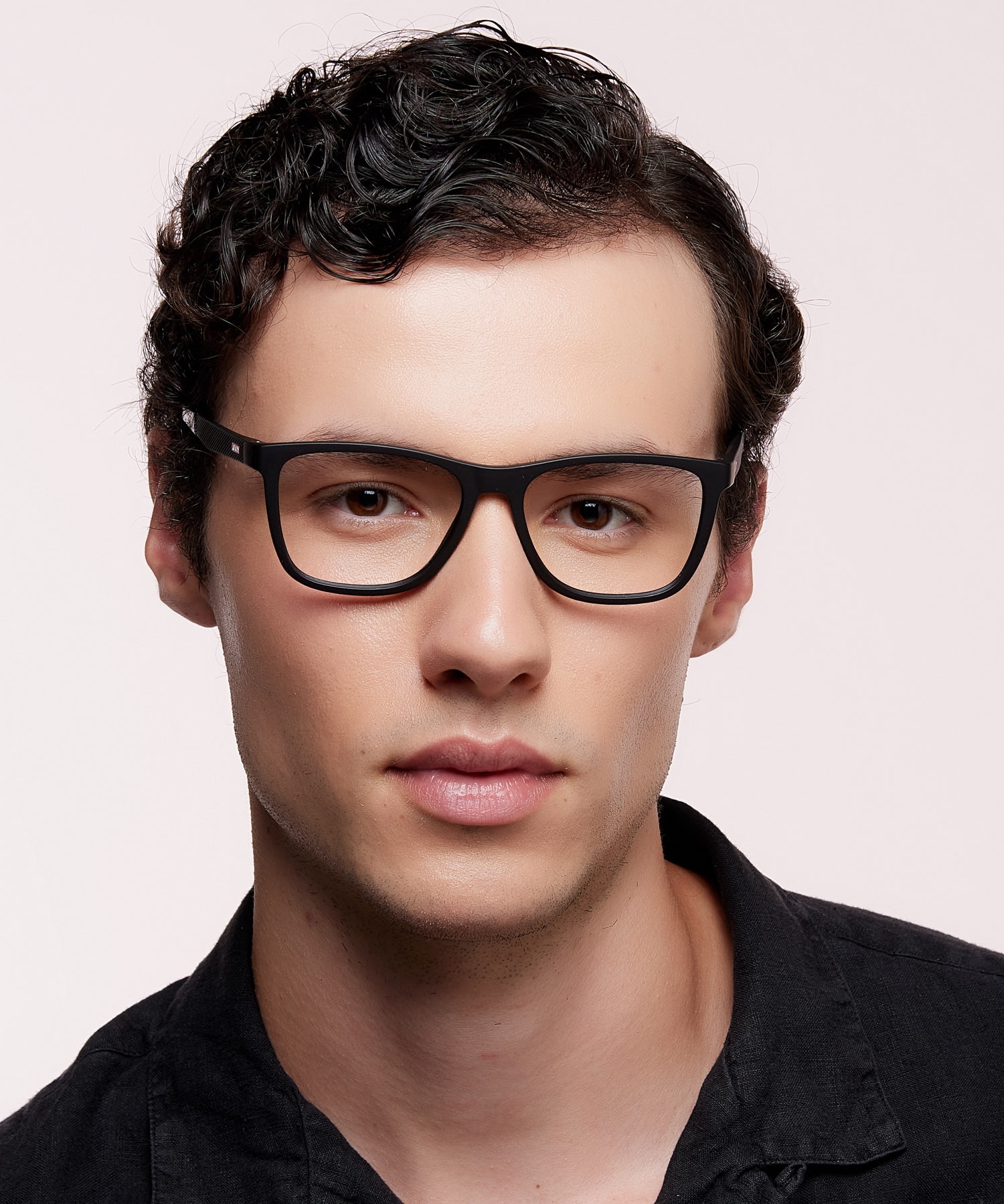LV 5050 Black PlasticEyeglass Frames for Men for Glasses Direct