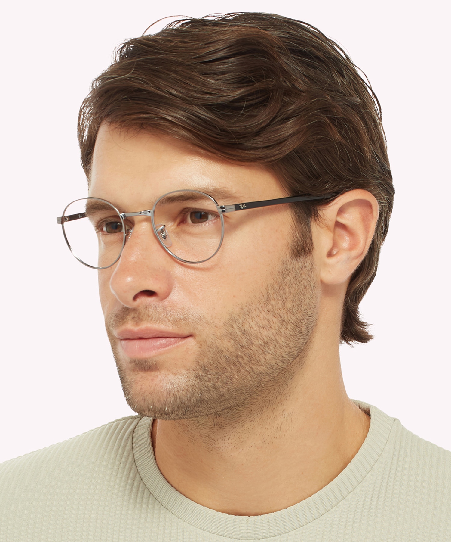 RB3691V Gunmetal MetalEyeglass Frames for Men for Glasses Direct
