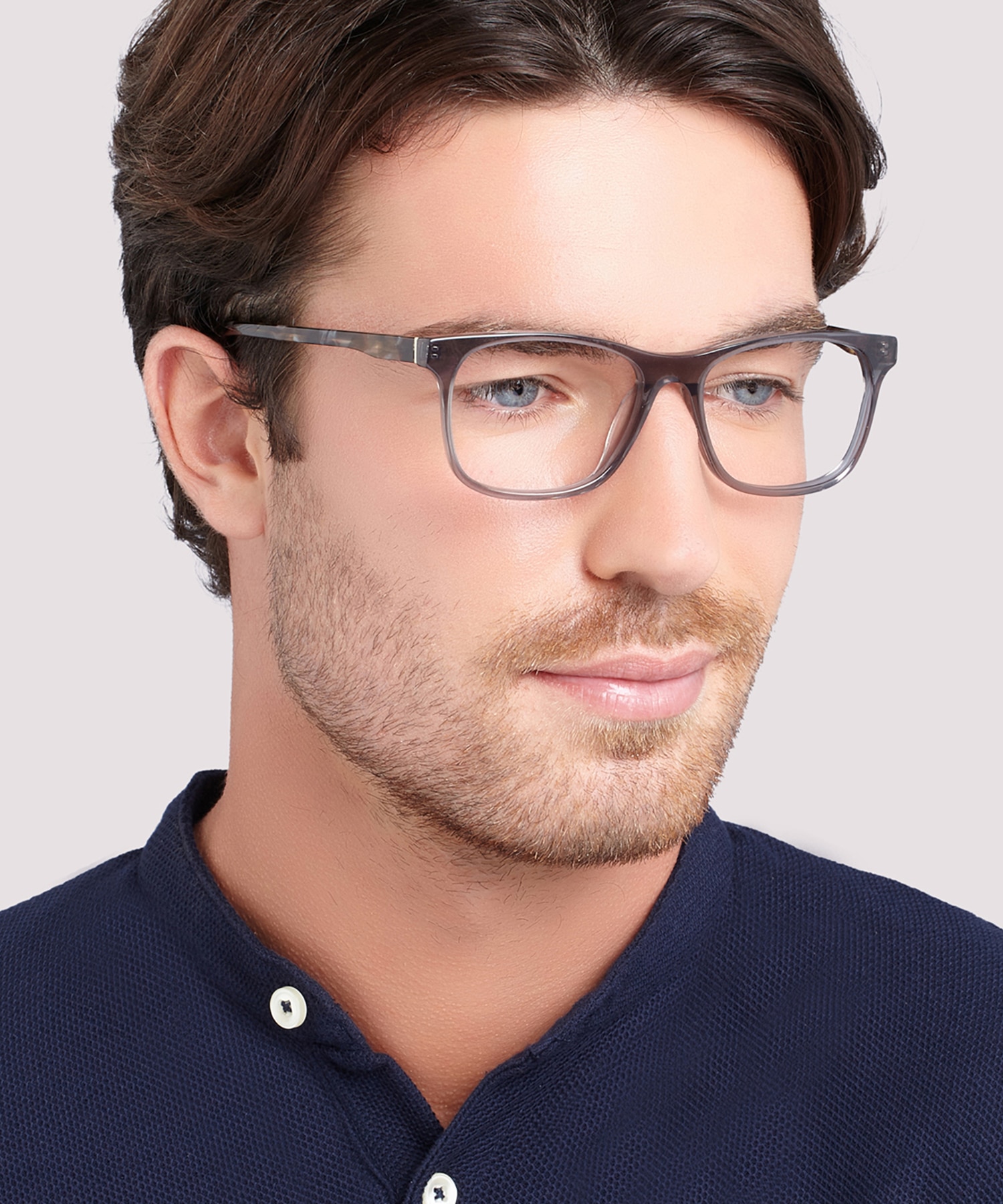 Hunter Grey AcetateEyeglass Frames for Men for Glasses Direct