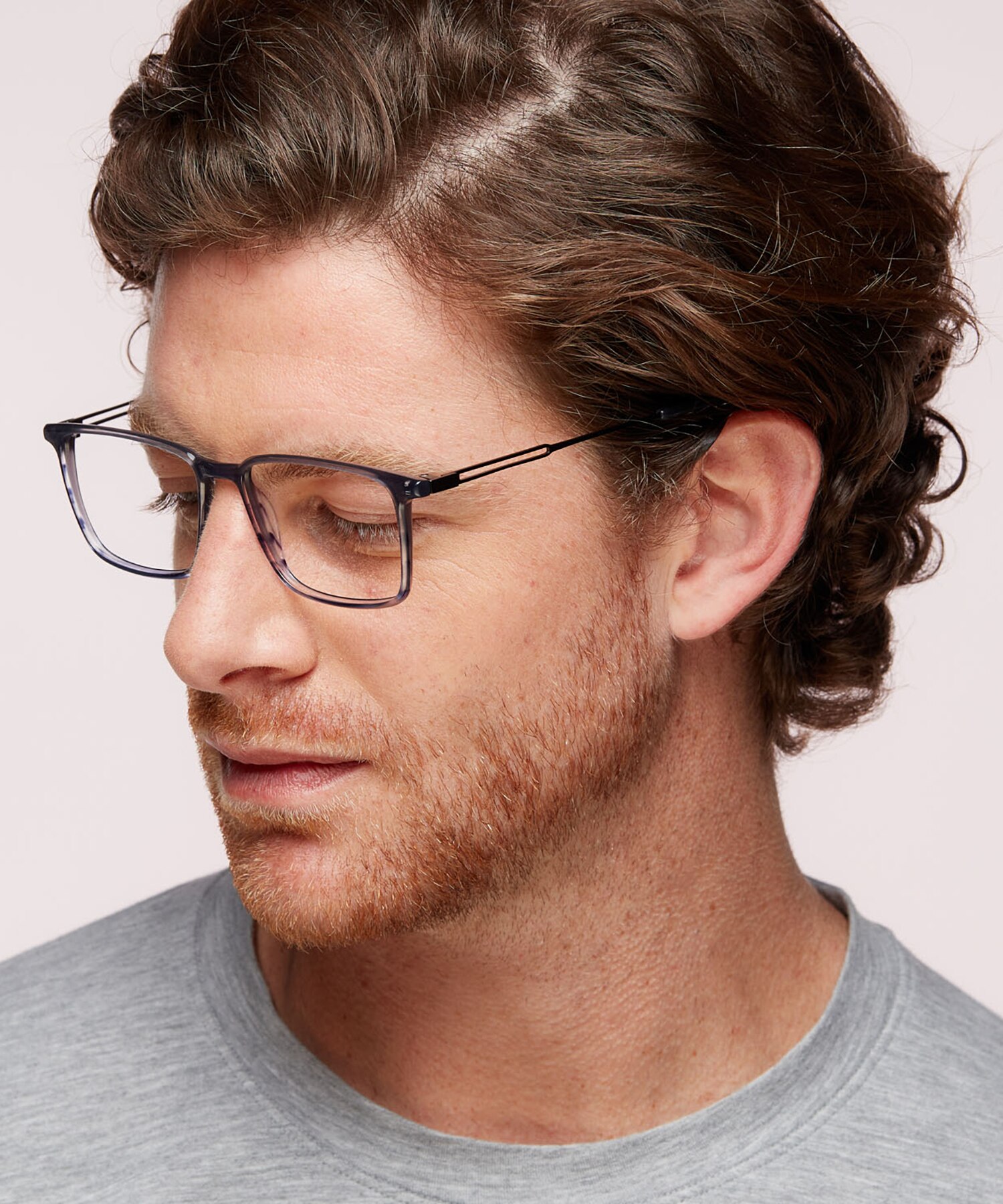 CPO 3529 Blue AcetateEyeglass Frames for Men for Glasses Direct