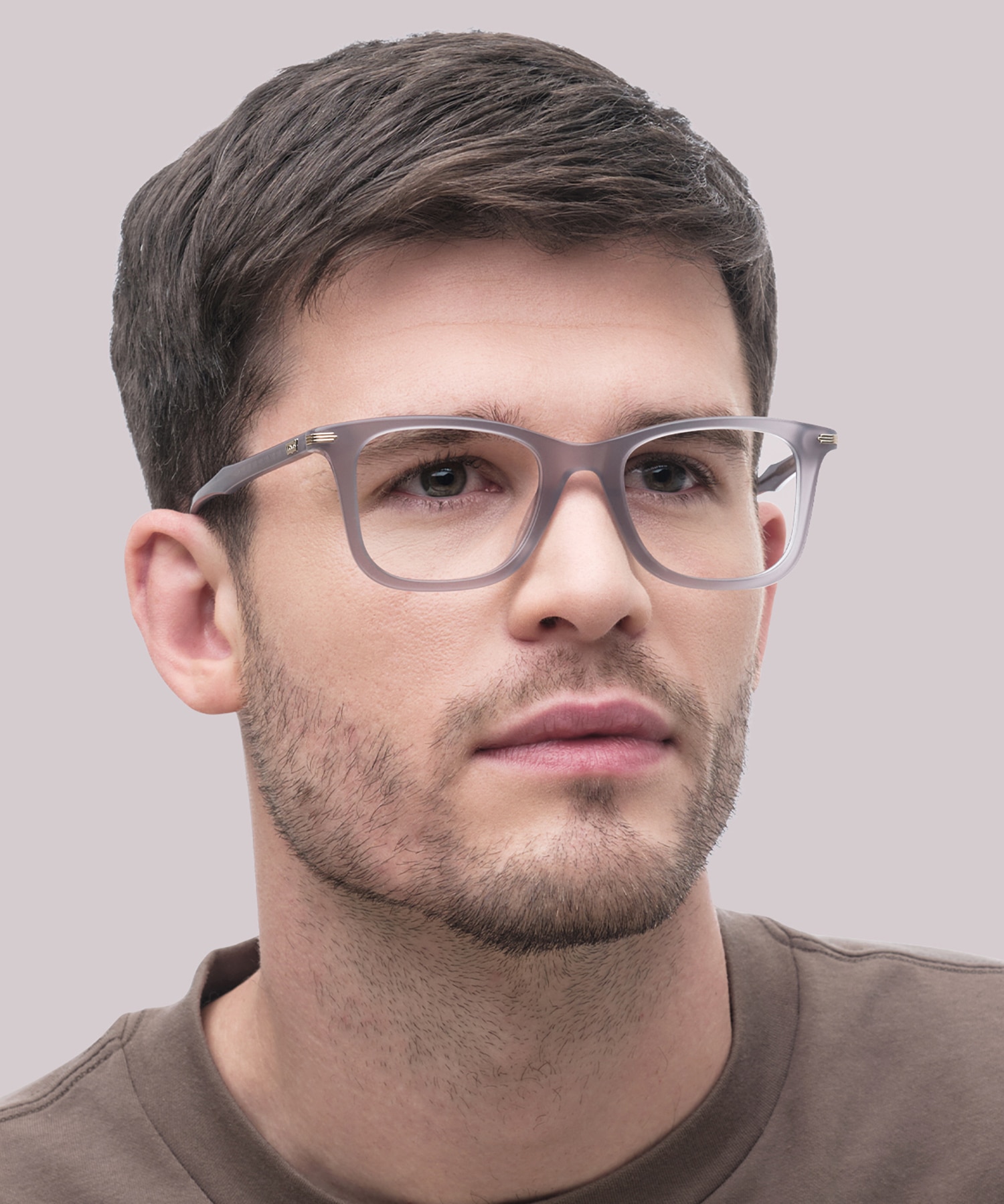 LV 5041 Grey PlasticEyeglass Frames for Men for Glasses Direct