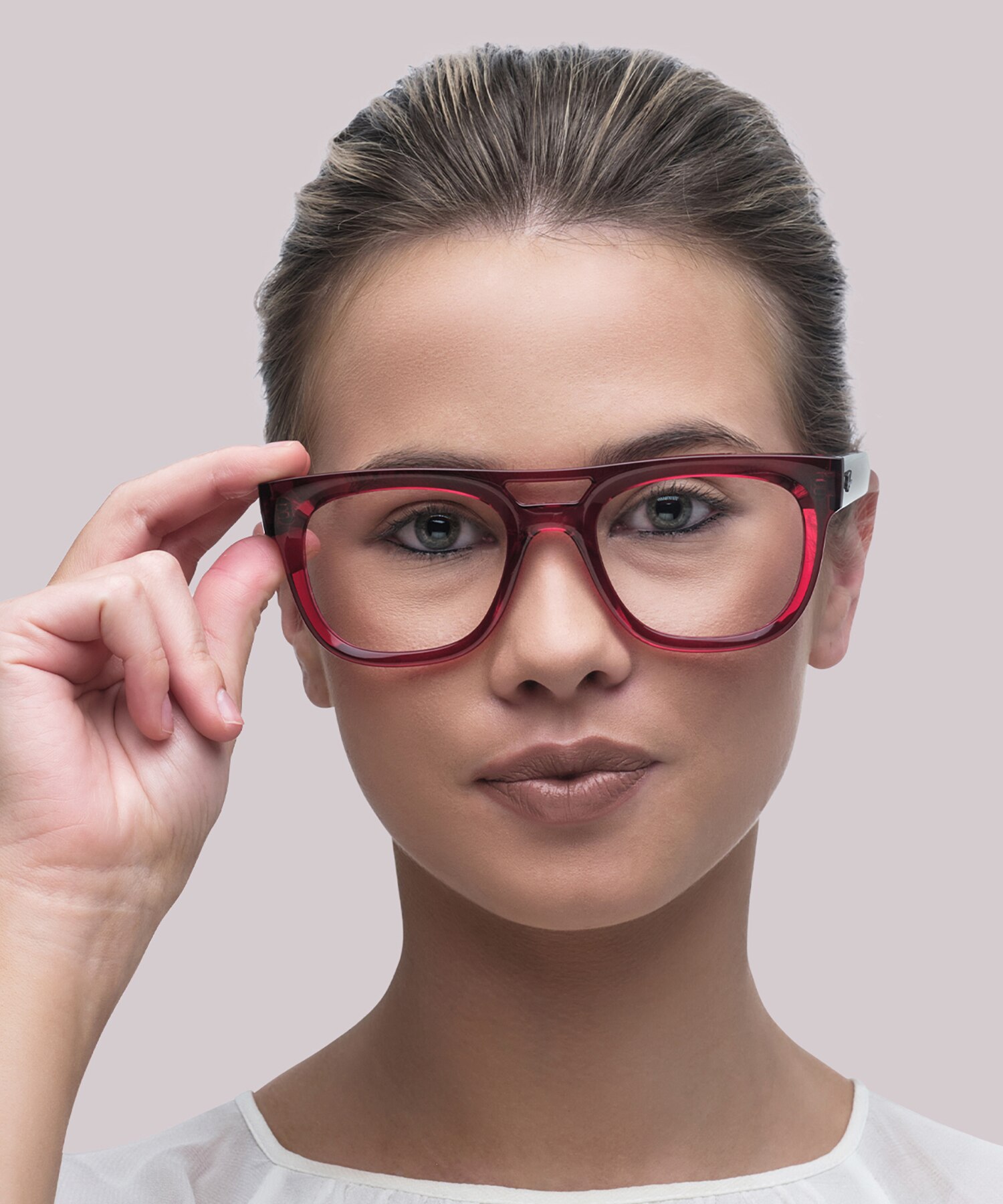 Lloyd Optics Bio-Based Transparent Red PlasticEyeglass Frames for Women for Glasses Direct