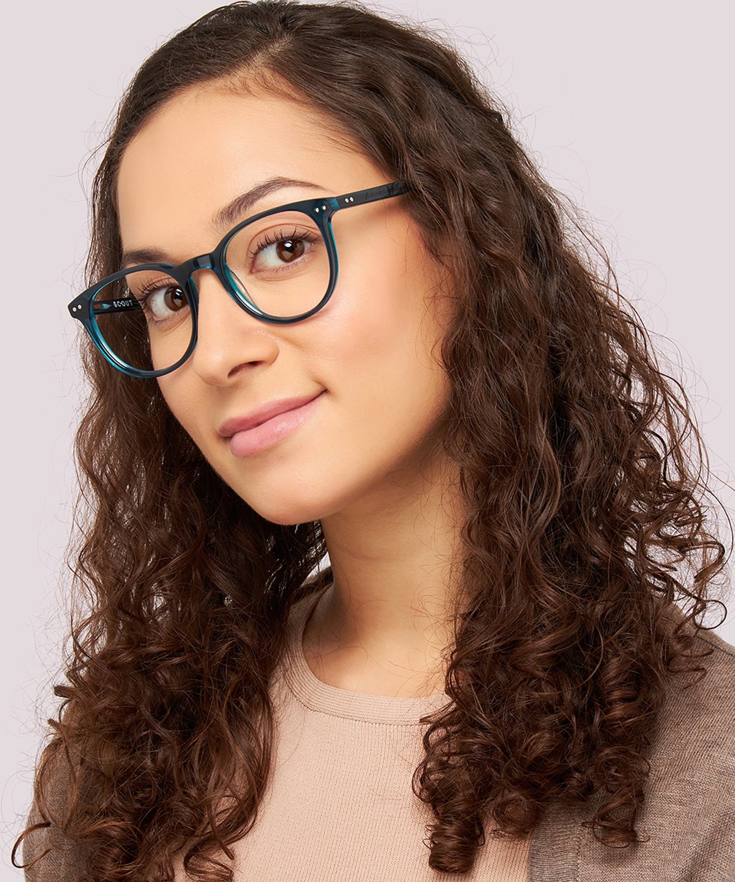 Dallas Shiny Bilayer Blue AcetateEyeglass Frames for Women for Glasses Direct