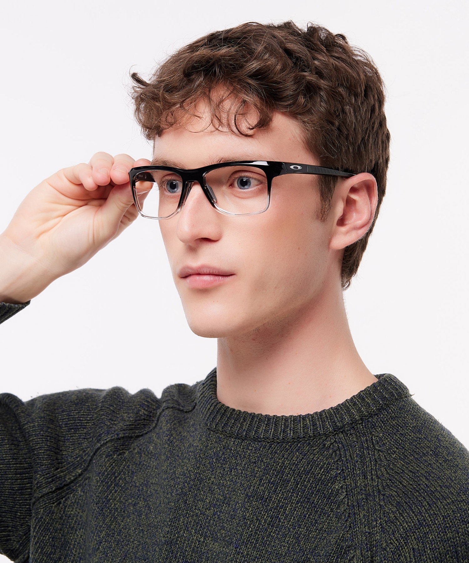 Knolls Polished Black Fade PlasticEyeglass Frames for Men for Glasses Direct
