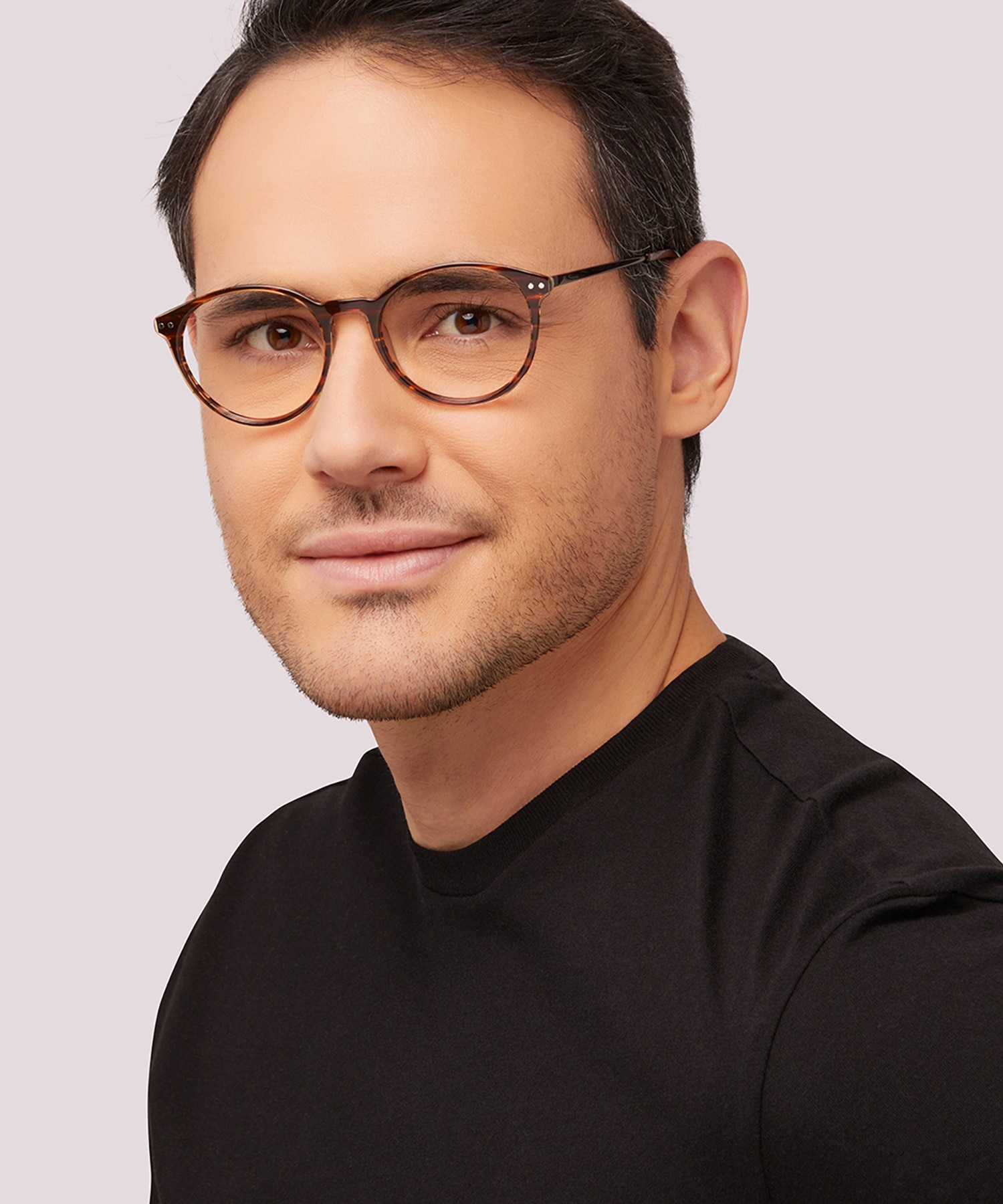 Fitzroy BN Brown MetalEyeglass Frames for Men for Glasses Direct