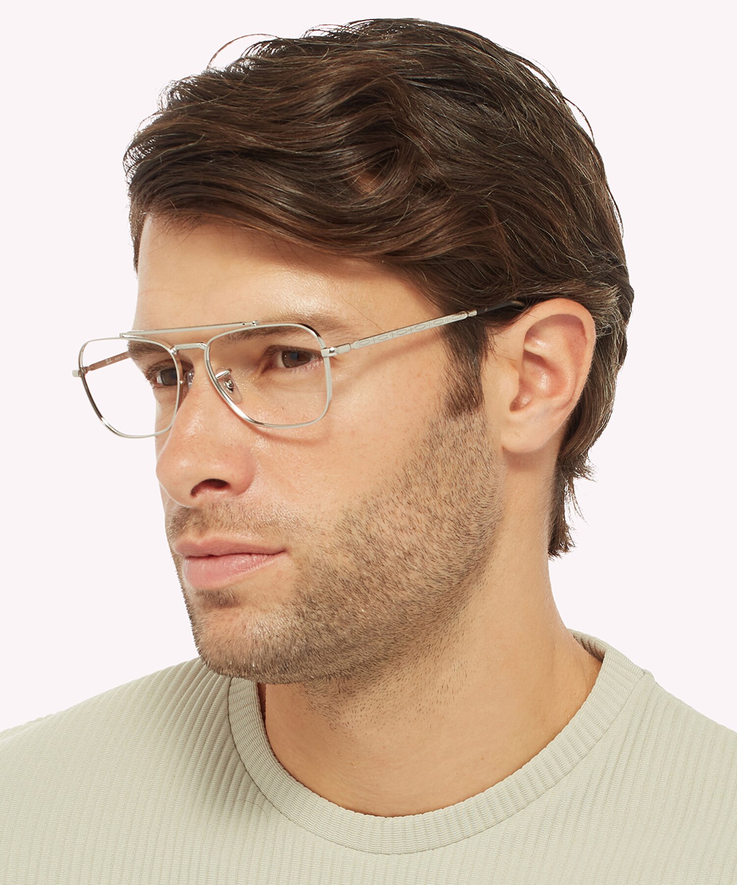 RB3636V Silver MetalEyeglass Frames for Men for Glasses Direct