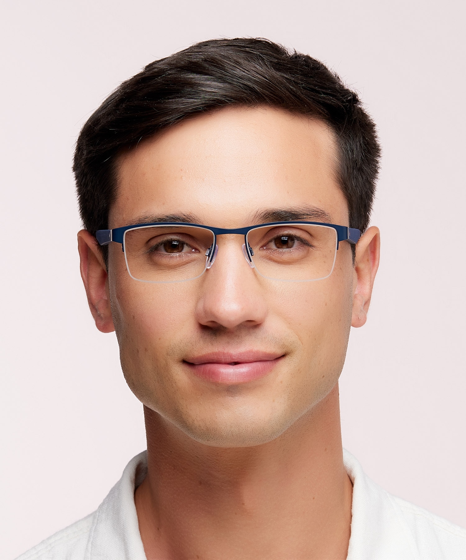 TH 2047 Red Blue MetalEyeglass Frames for Men for Glasses Direct