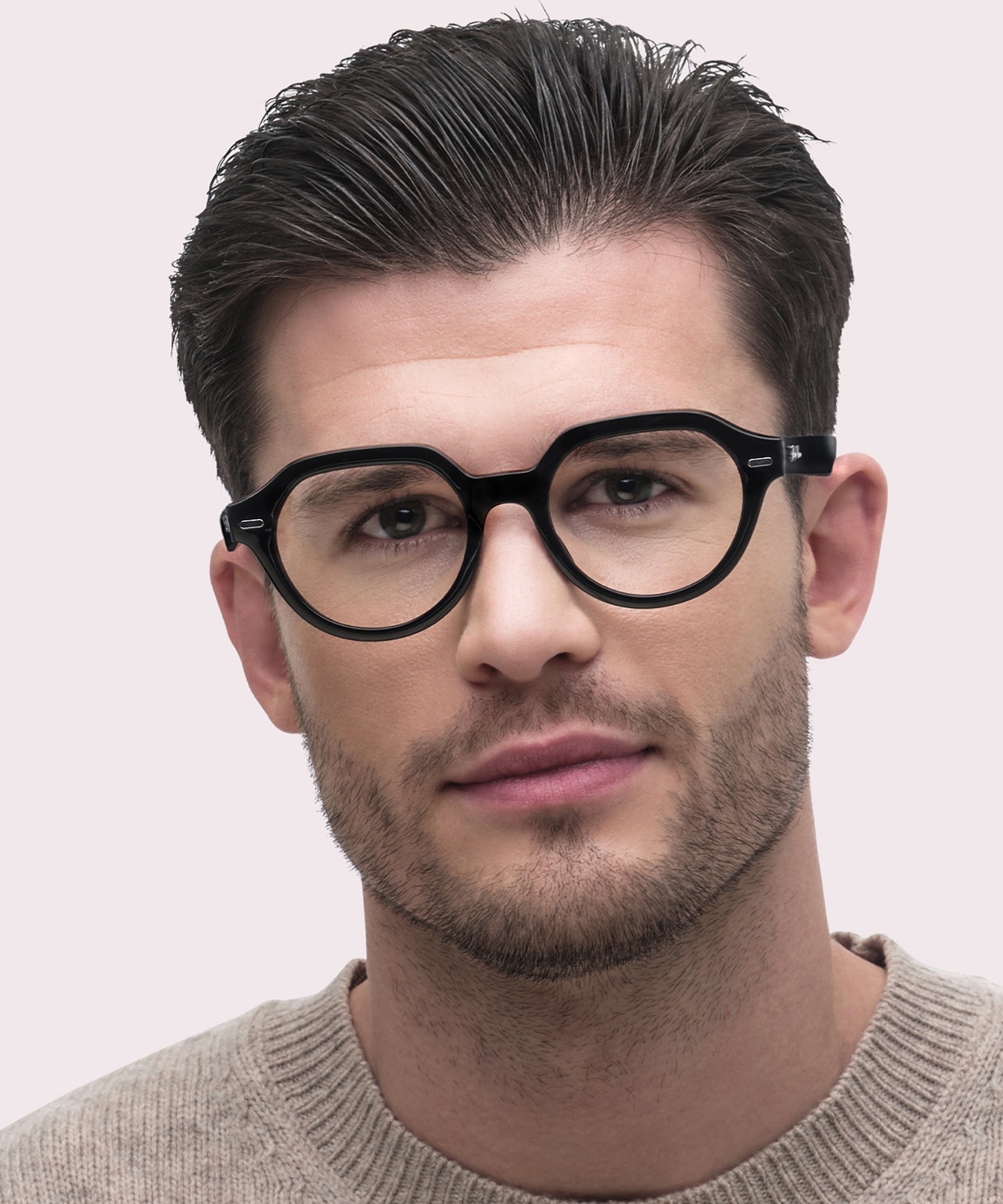 Gina Optics Black PlasticEyeglass Frames for Men for Glasses Direct