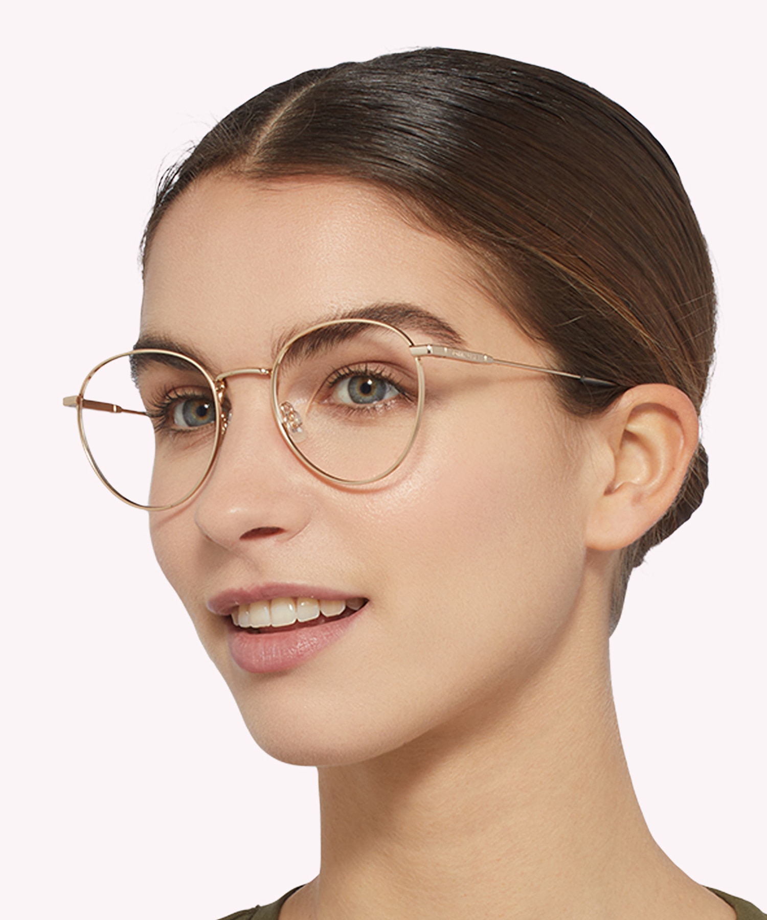 TJ 0089 Gold MetalEyeglass Frames for Women for Glasses Direct