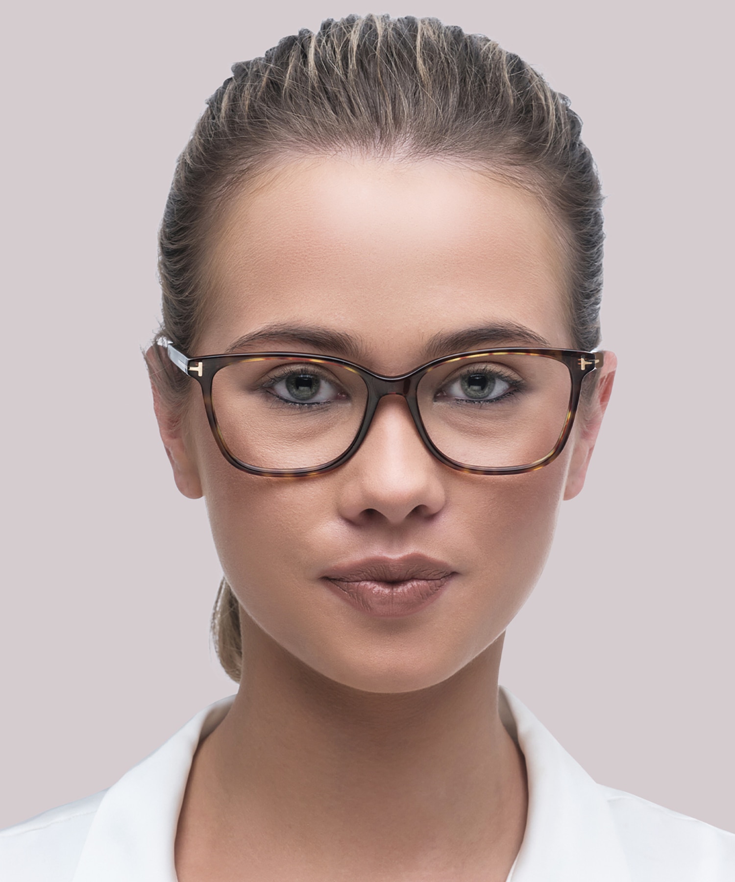 FT5842-B Tortoise AcetateEyeglass Frames for Women for Glasses Direct