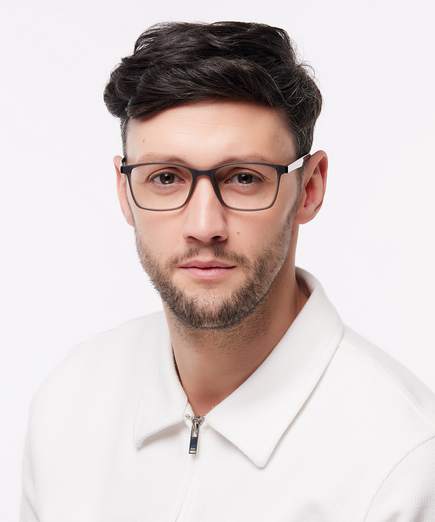 Kennedy Dark Grey PlasticEyeglass Frames for Men for Glasses Direct