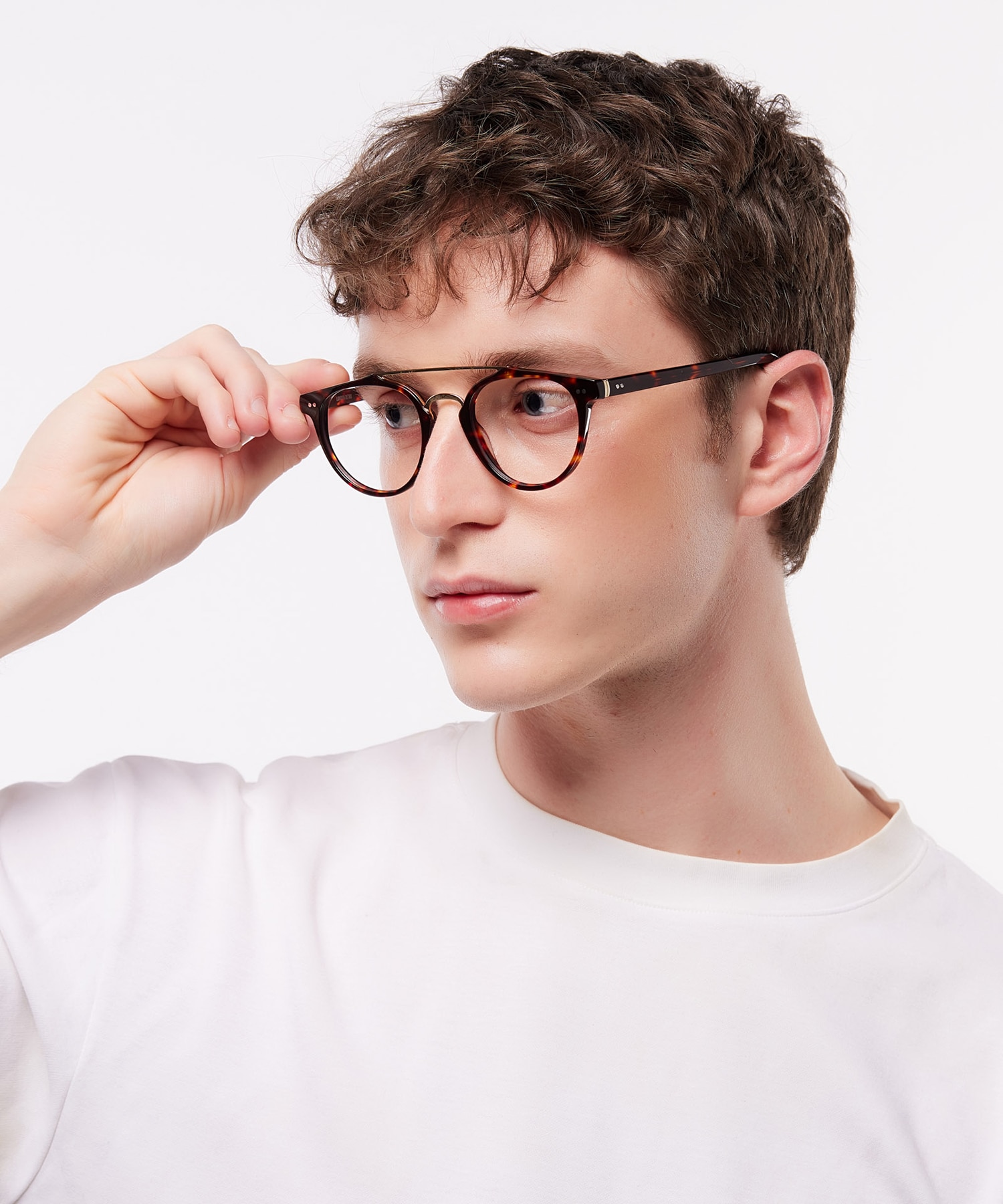 Keaton Havana & Shiny Gold AcetateEyeglass Frames for Men for Glasses Direct