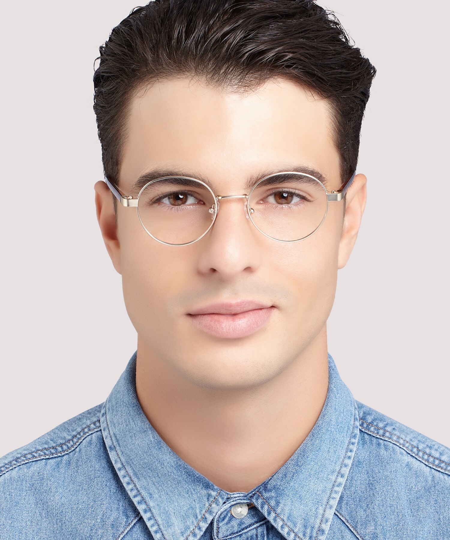 Cody Matte Gold MetalSunglass Frames for Men for Glasses Direct