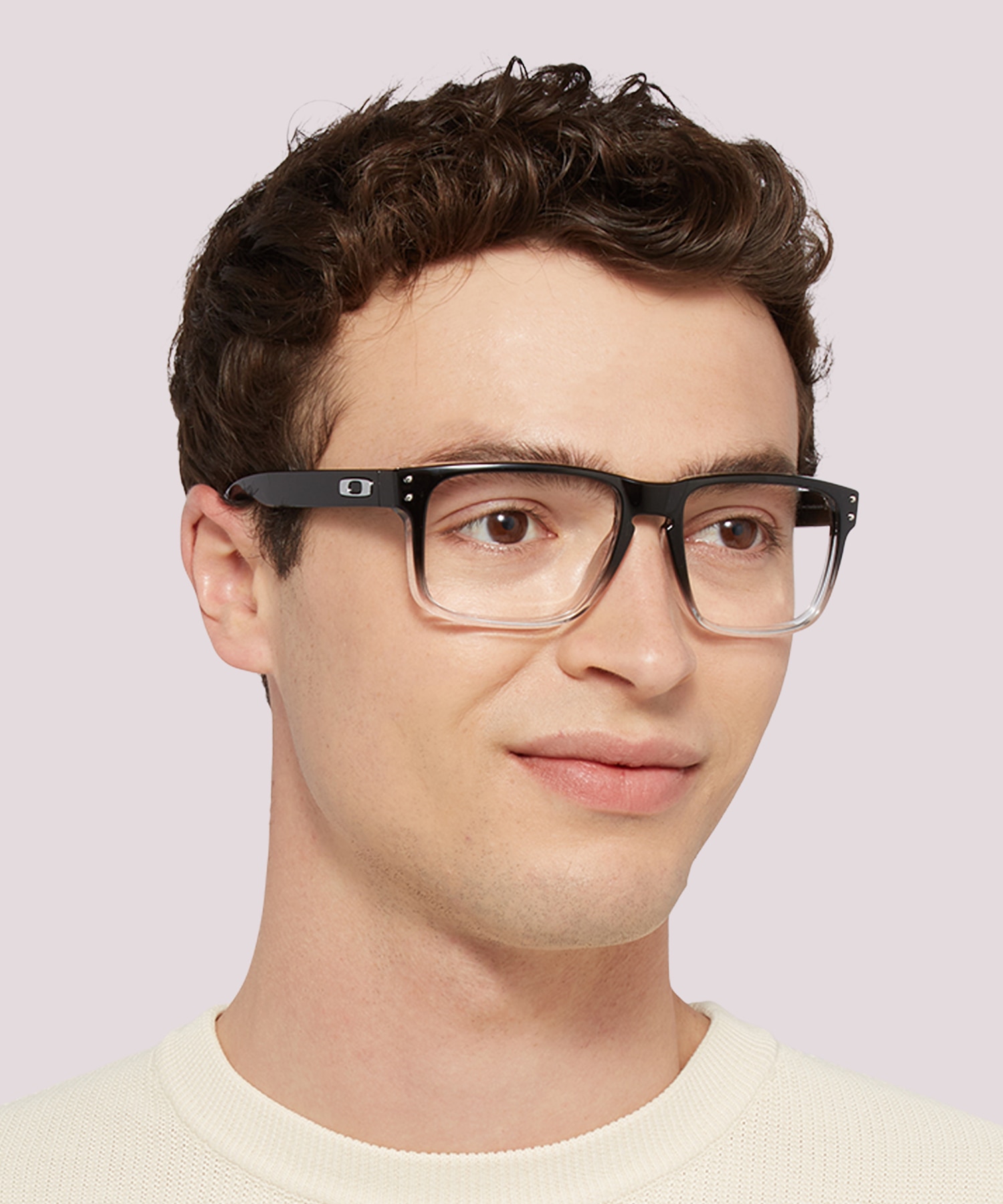 Holbrook™ Polished Black Clear Fade PlasticEyeglass Frames for Men for Glasses Direct