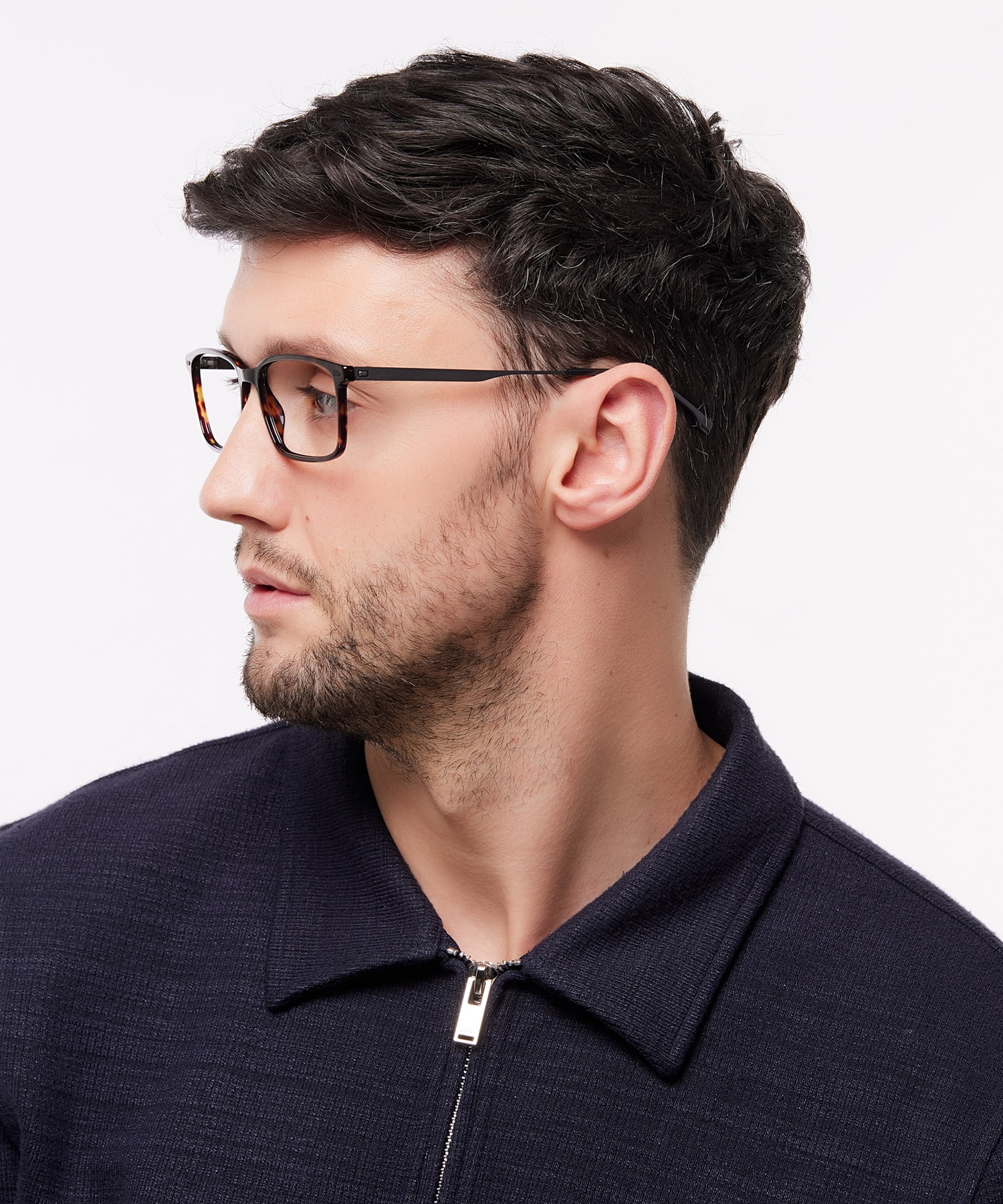 BOSS 1643 Tortoise Black AcetateEyeglass Frames for Men for Glasses Direct